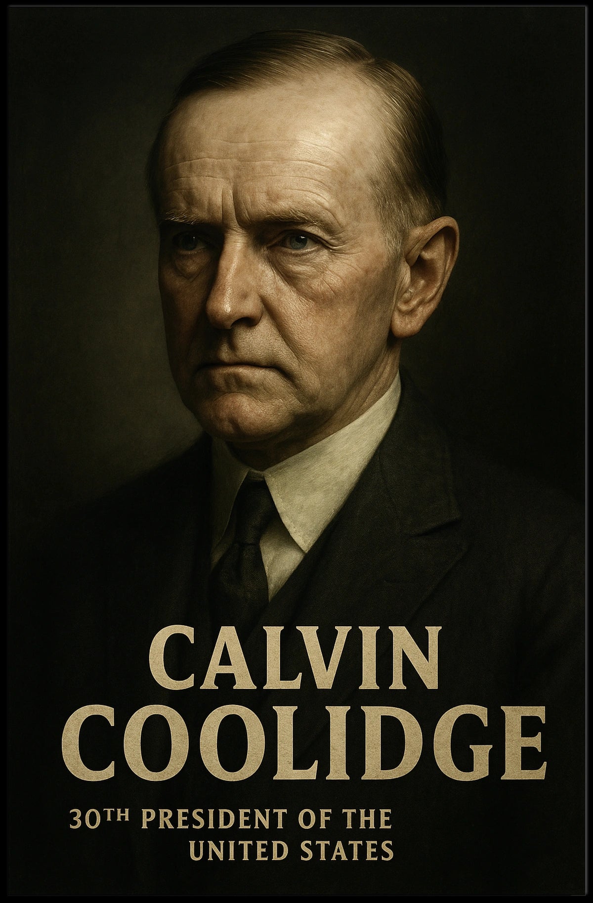 Calvin Coolidge 30th President Poster Wall Art Decor