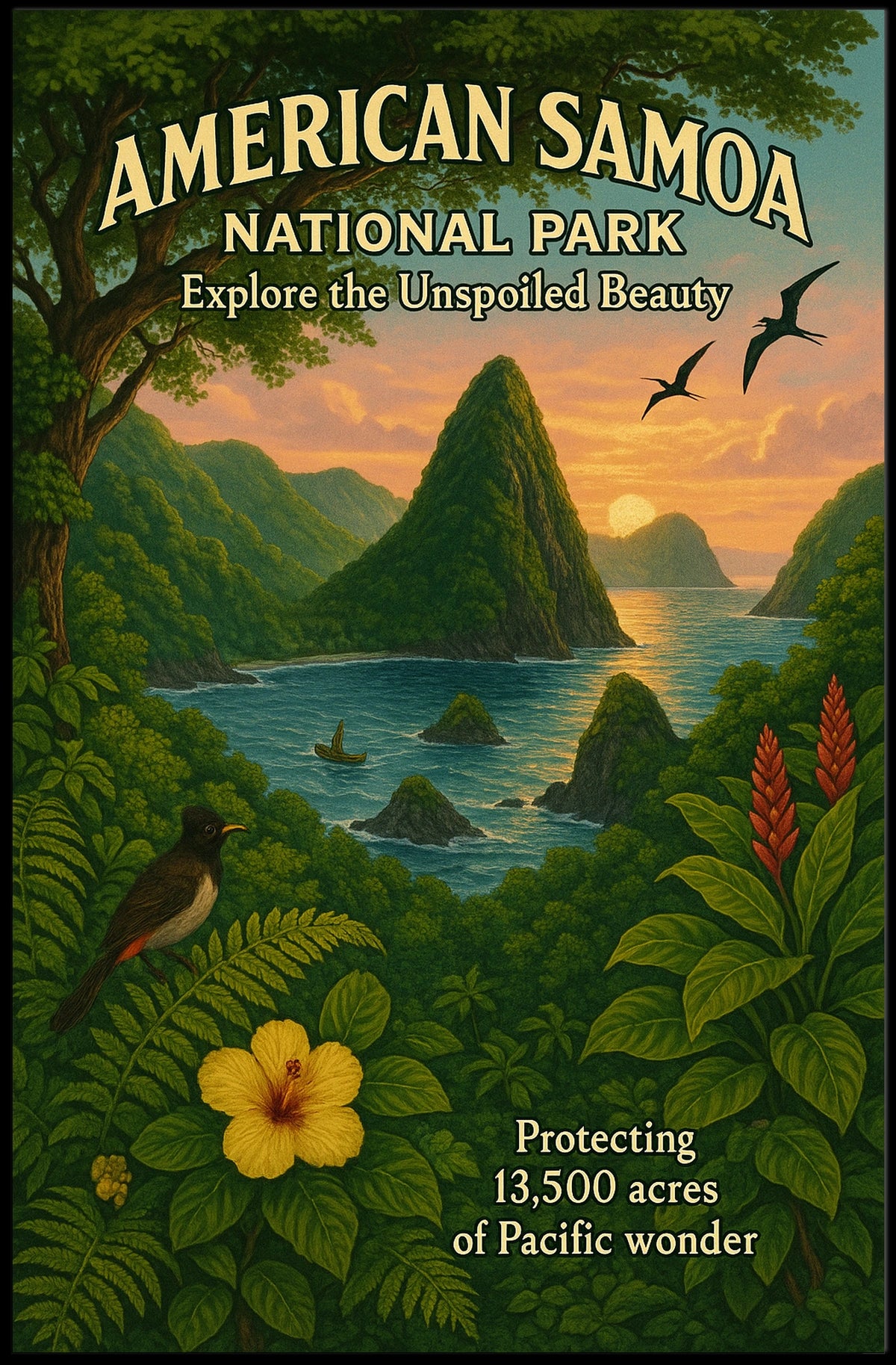 American Samoa National Park Poster