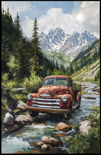 Futuristic Urban Sci-Fi Cityscape Poster