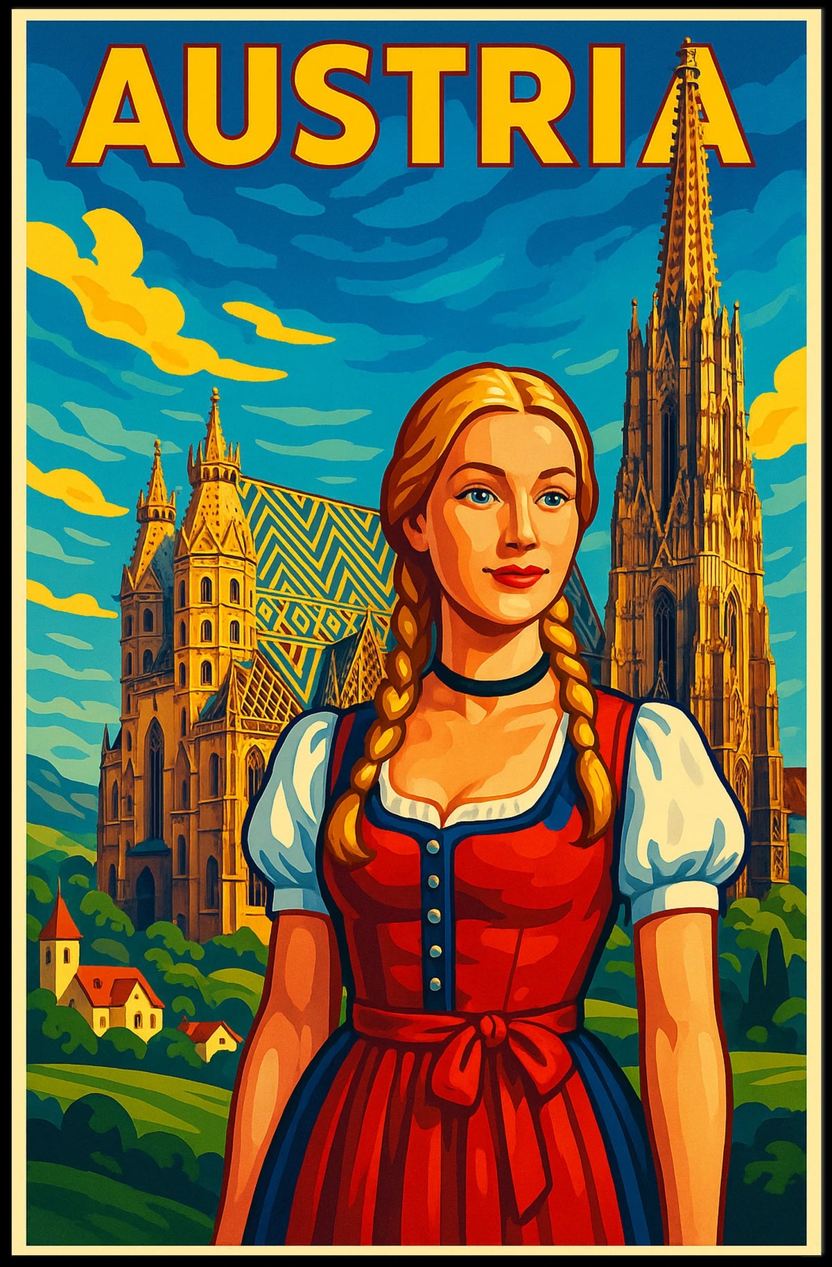 Austria Travel Poster