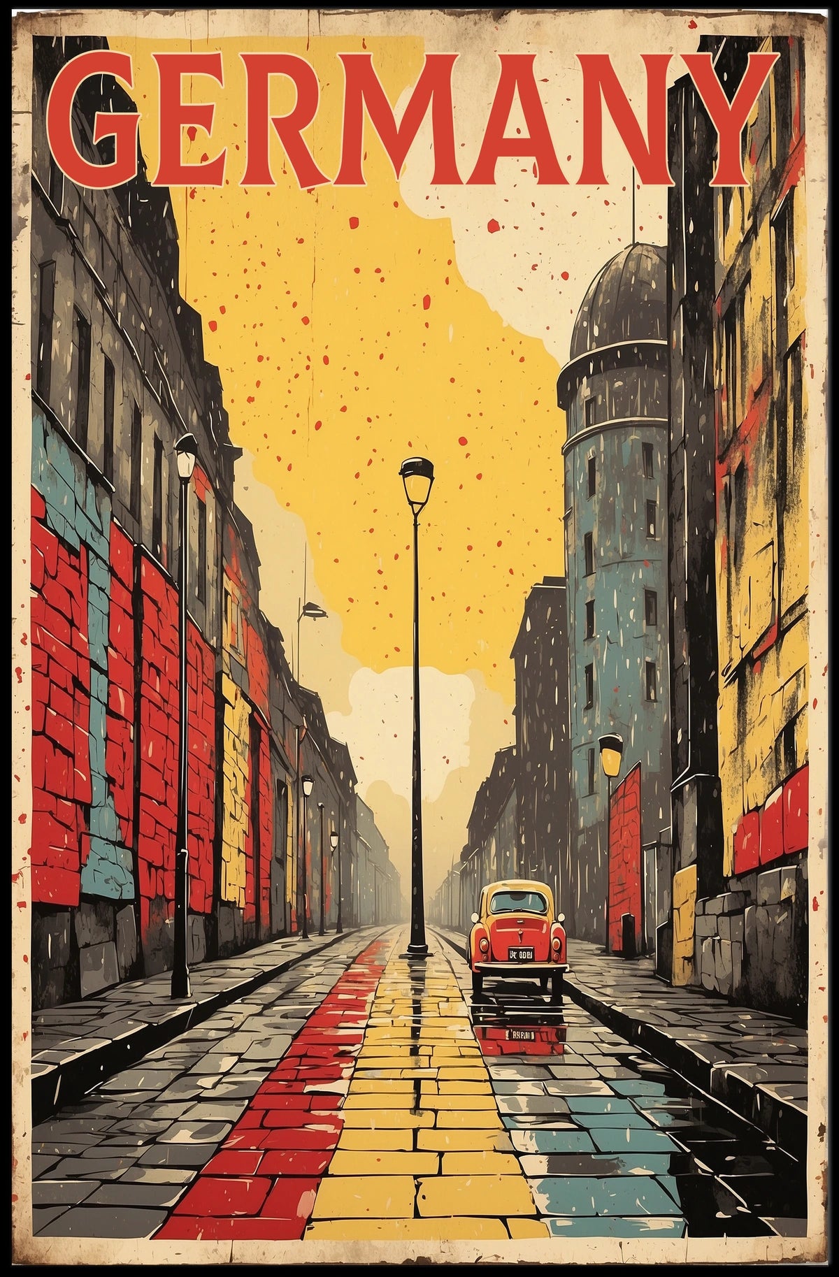 Germany Urban Street Art Poster