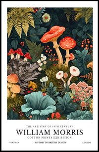 William Morris Cotton Prints Exhibition Poster