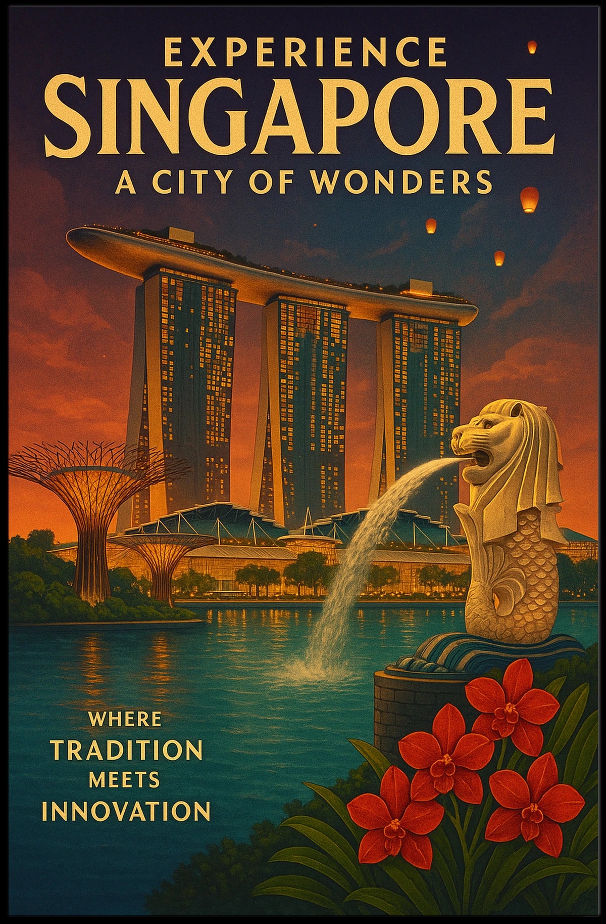 Experience Singapore A City of Wonders Poster