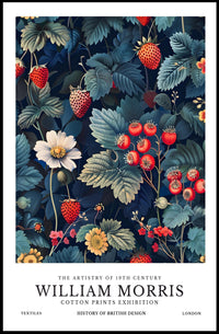 William Morris Cotton Prints Exhibition Poster