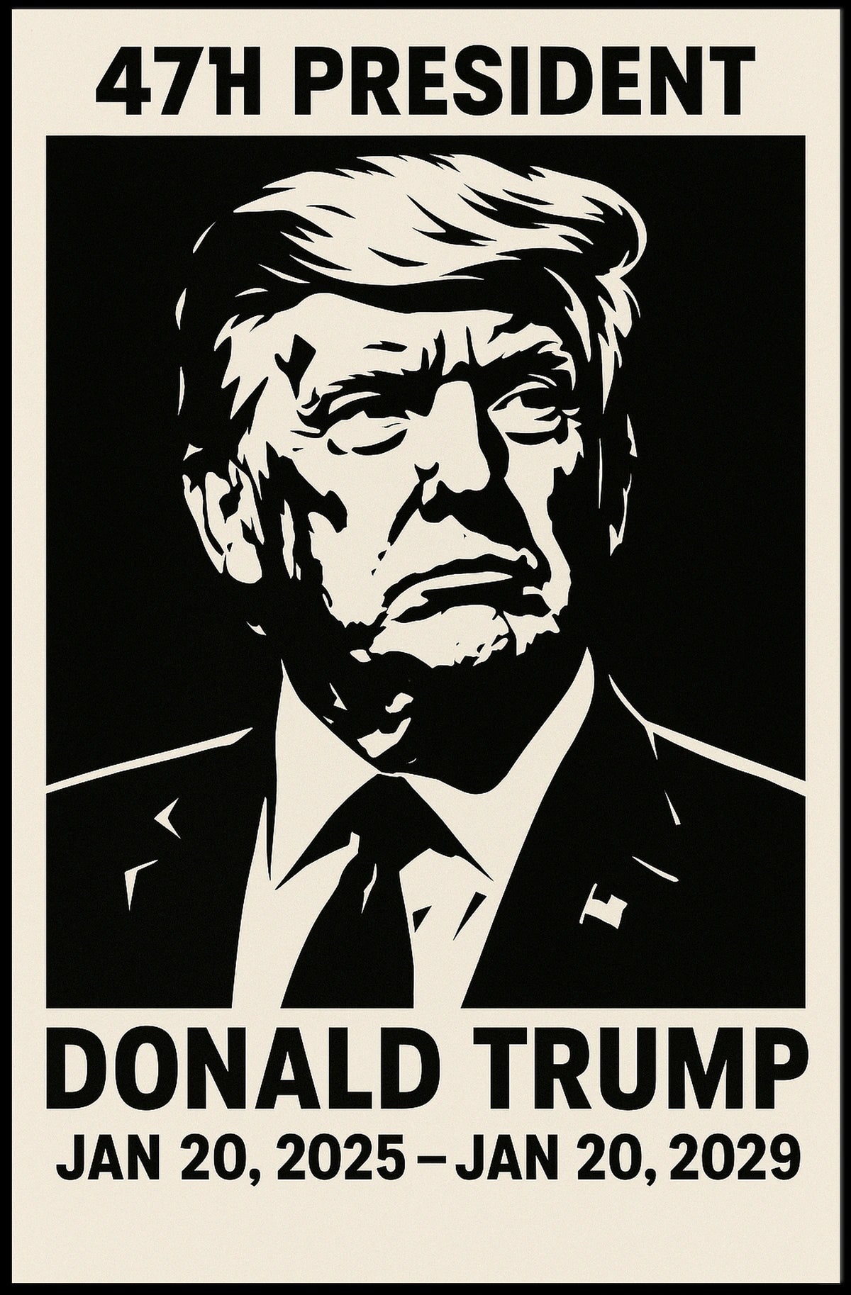 Donald Trump 47th President Poster