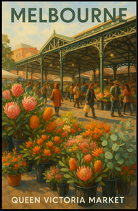 Queen Victoria Market Melbourne Poster
