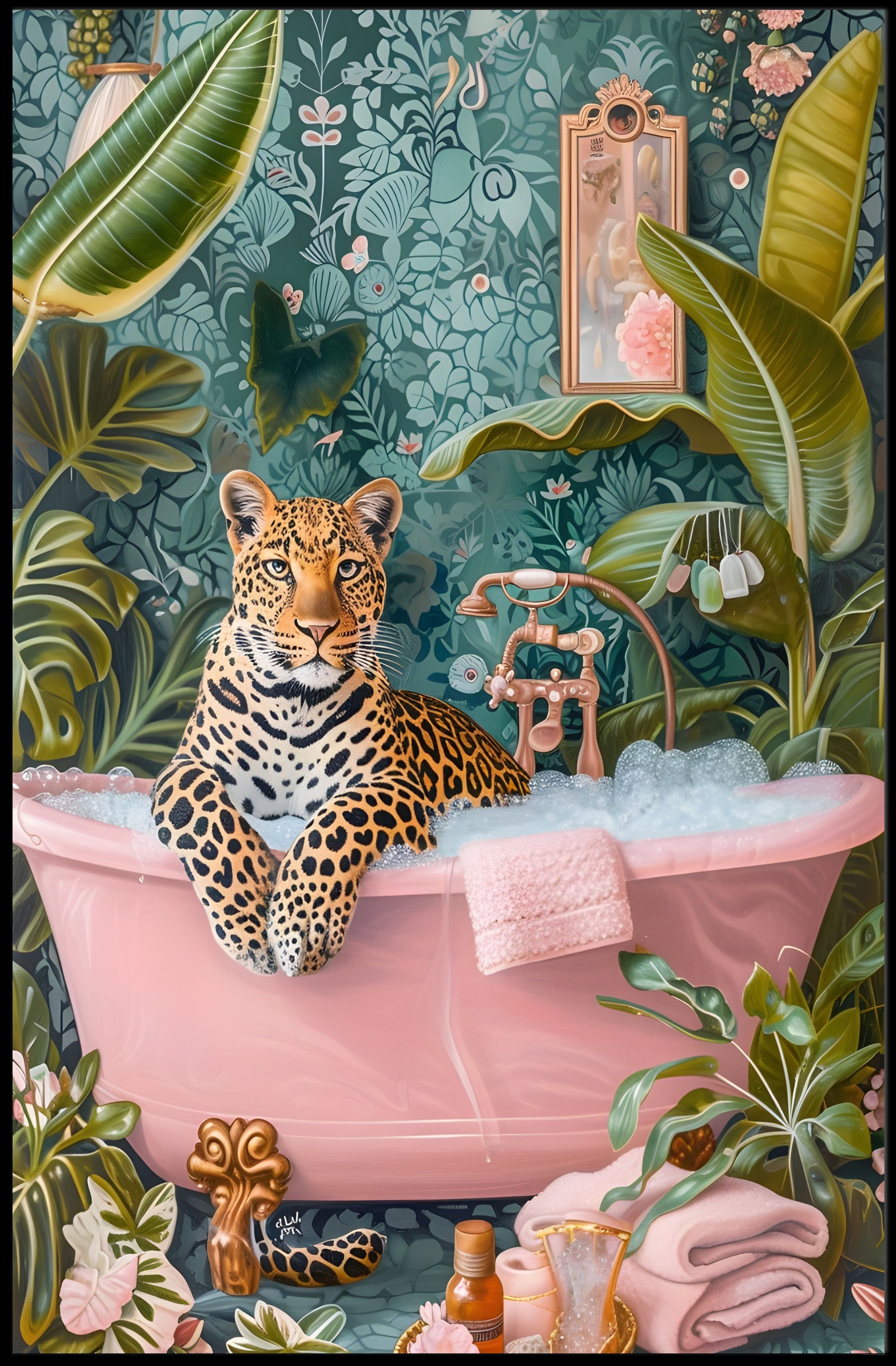 Leopard Luxury Poster Elegant Animal Wall Art