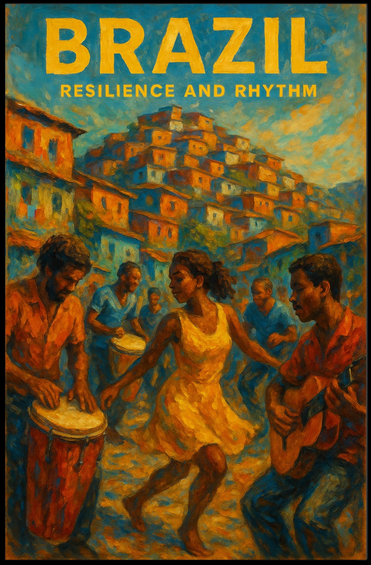 Brazil Resilience And Rhythm Poster 18x24 Wall Art Print