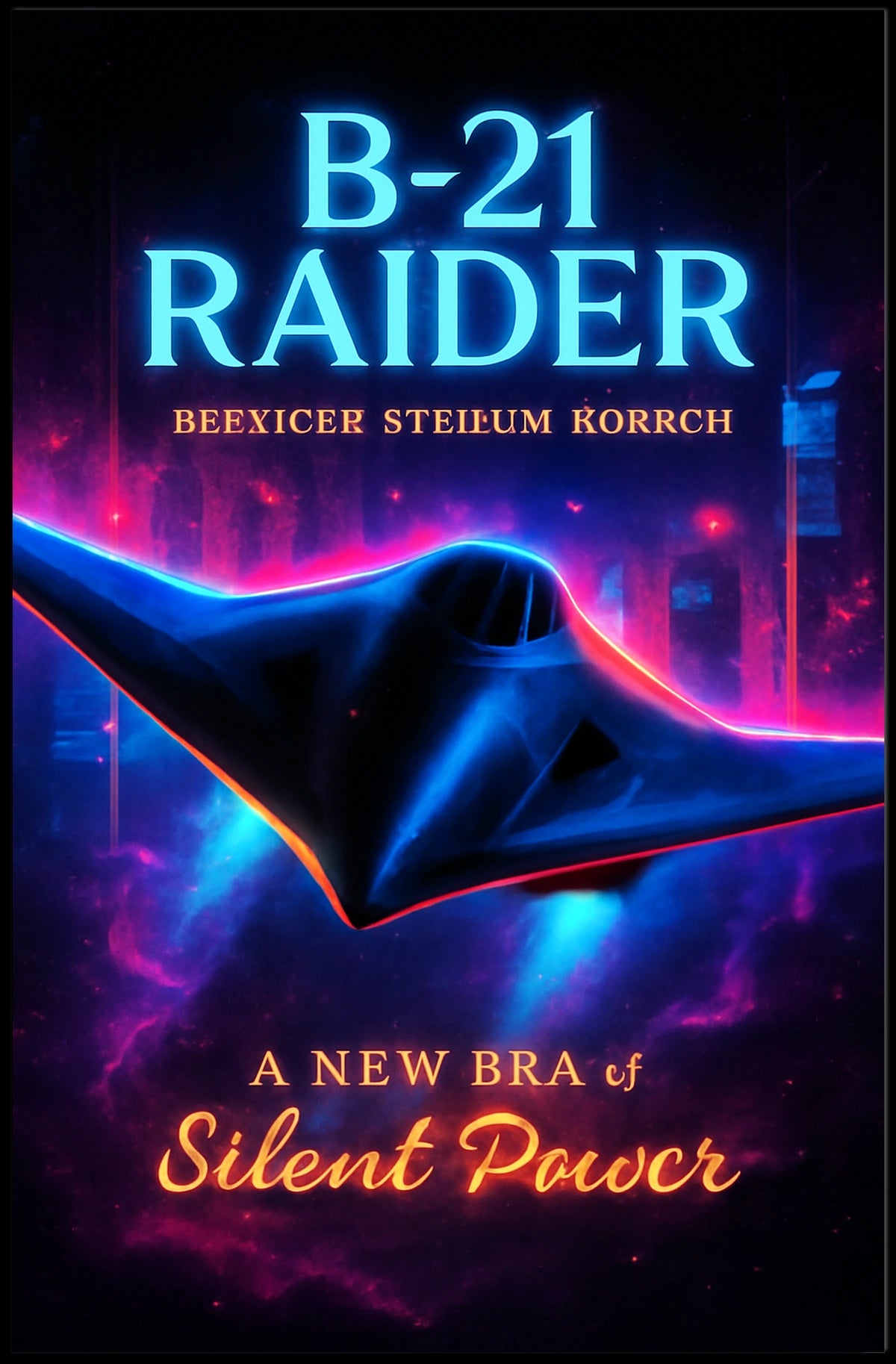 B-21 Raider Silent Power Poster