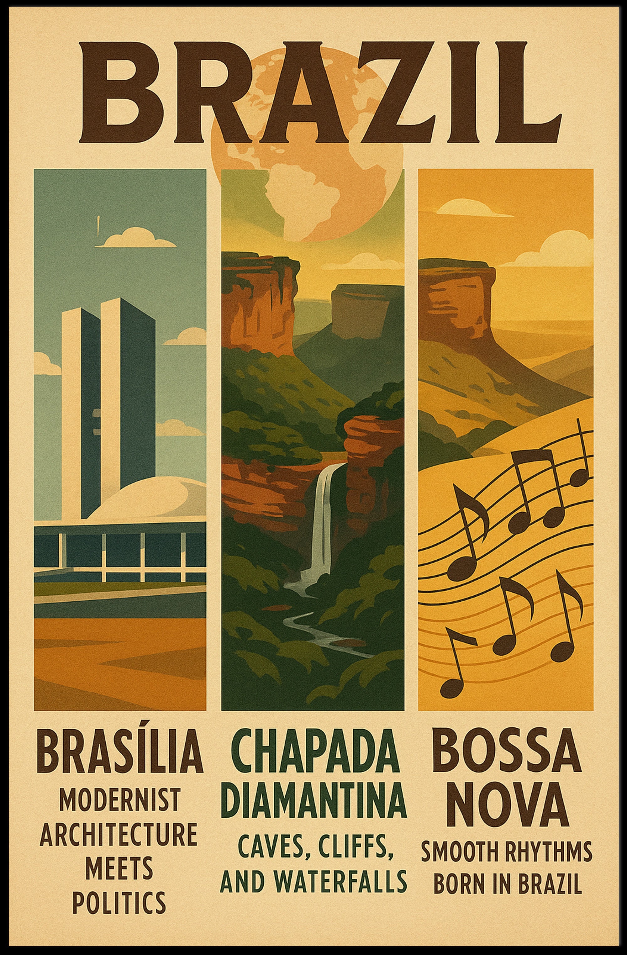 Discover Brazil Poster PosterGoat