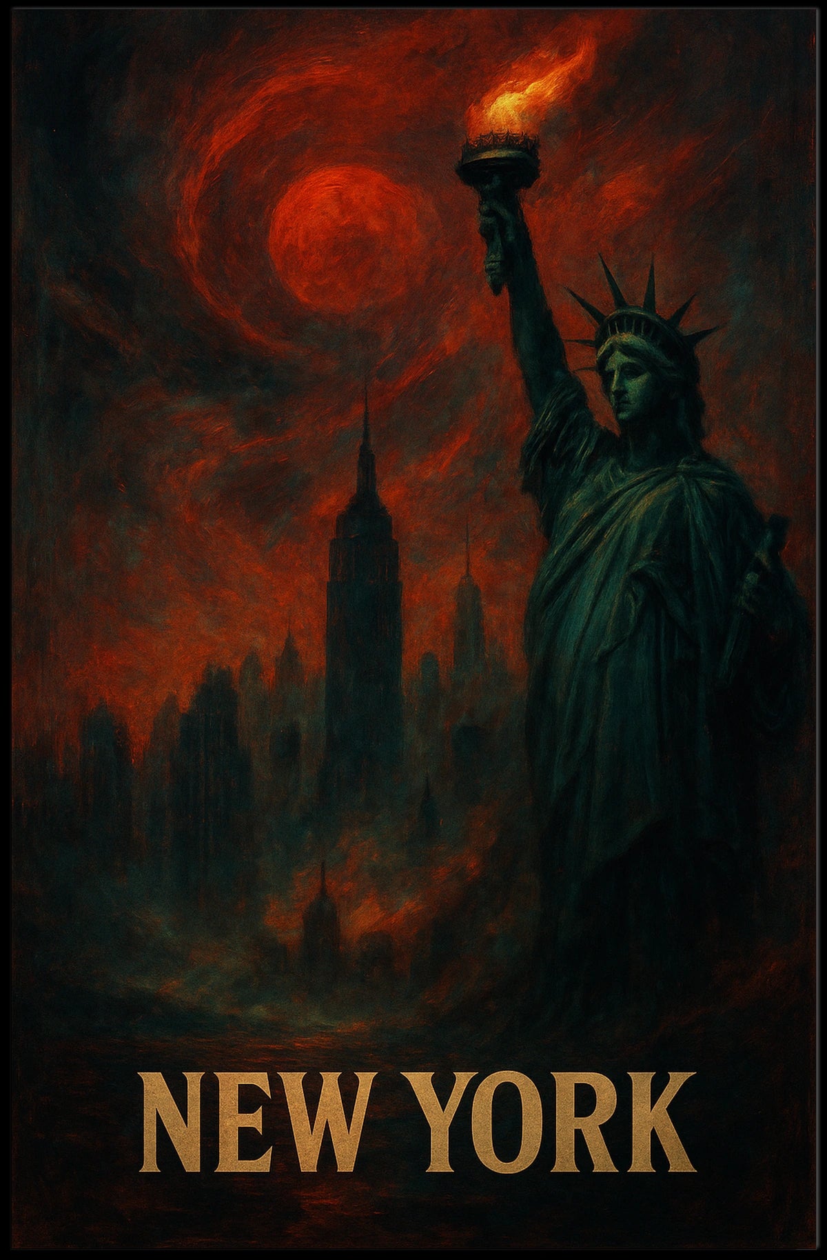 New York A Dystopian Vision Poster
