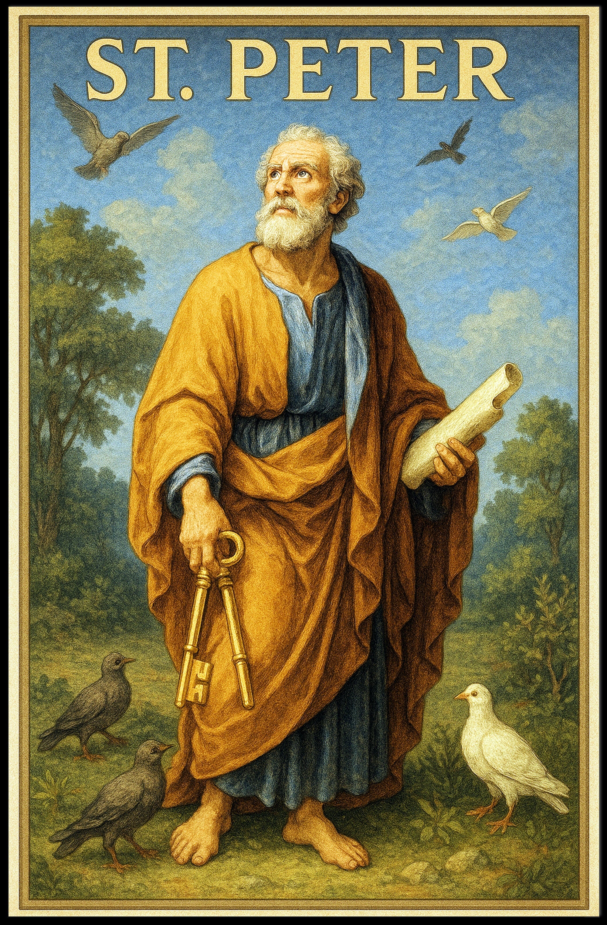 St. Peter - Keeper of the Keys Poster PosterGoat