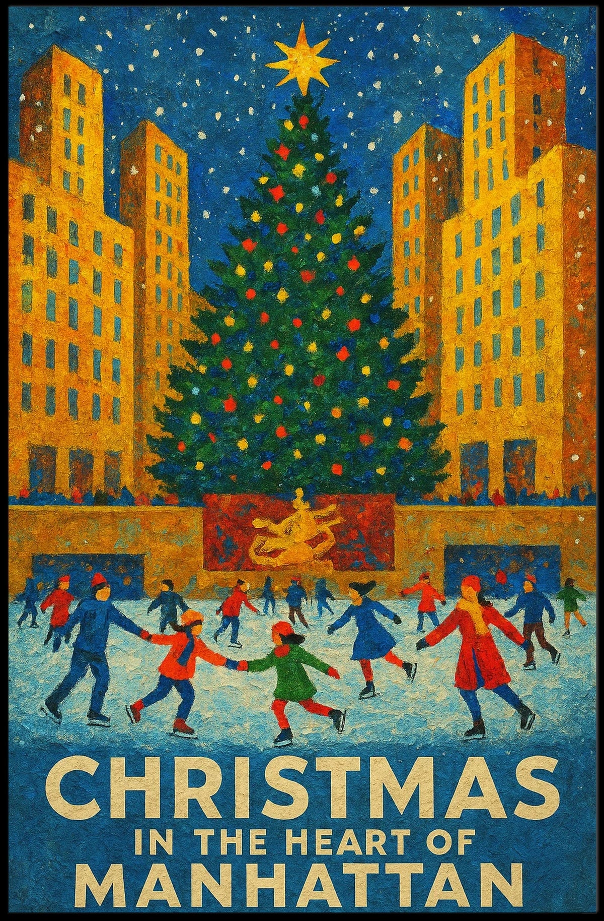 Christmas In Manhattan Poster
