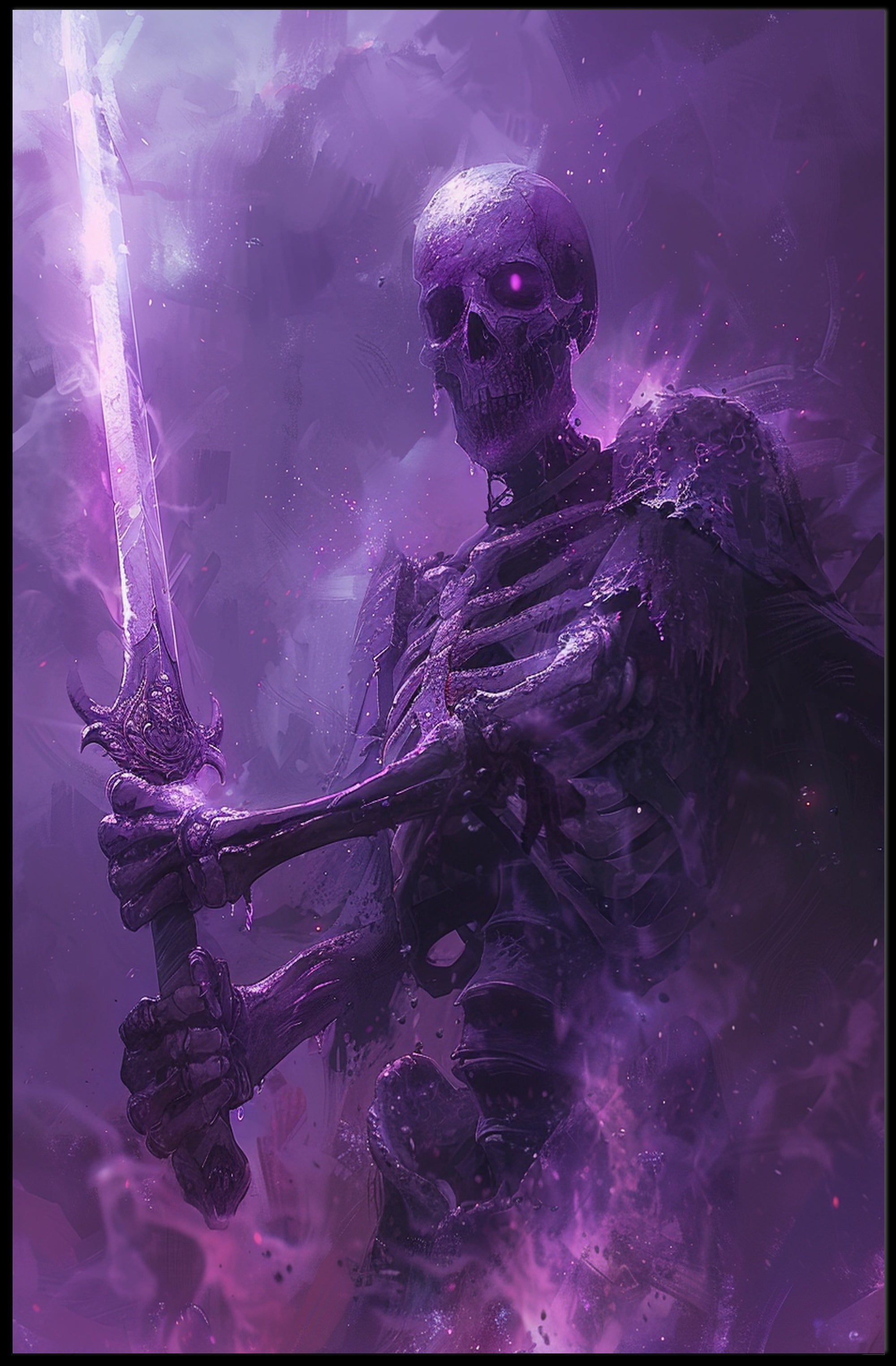 Dark Warrior: Mystic Blade Fantasy or Mythology Poster PosterGoat