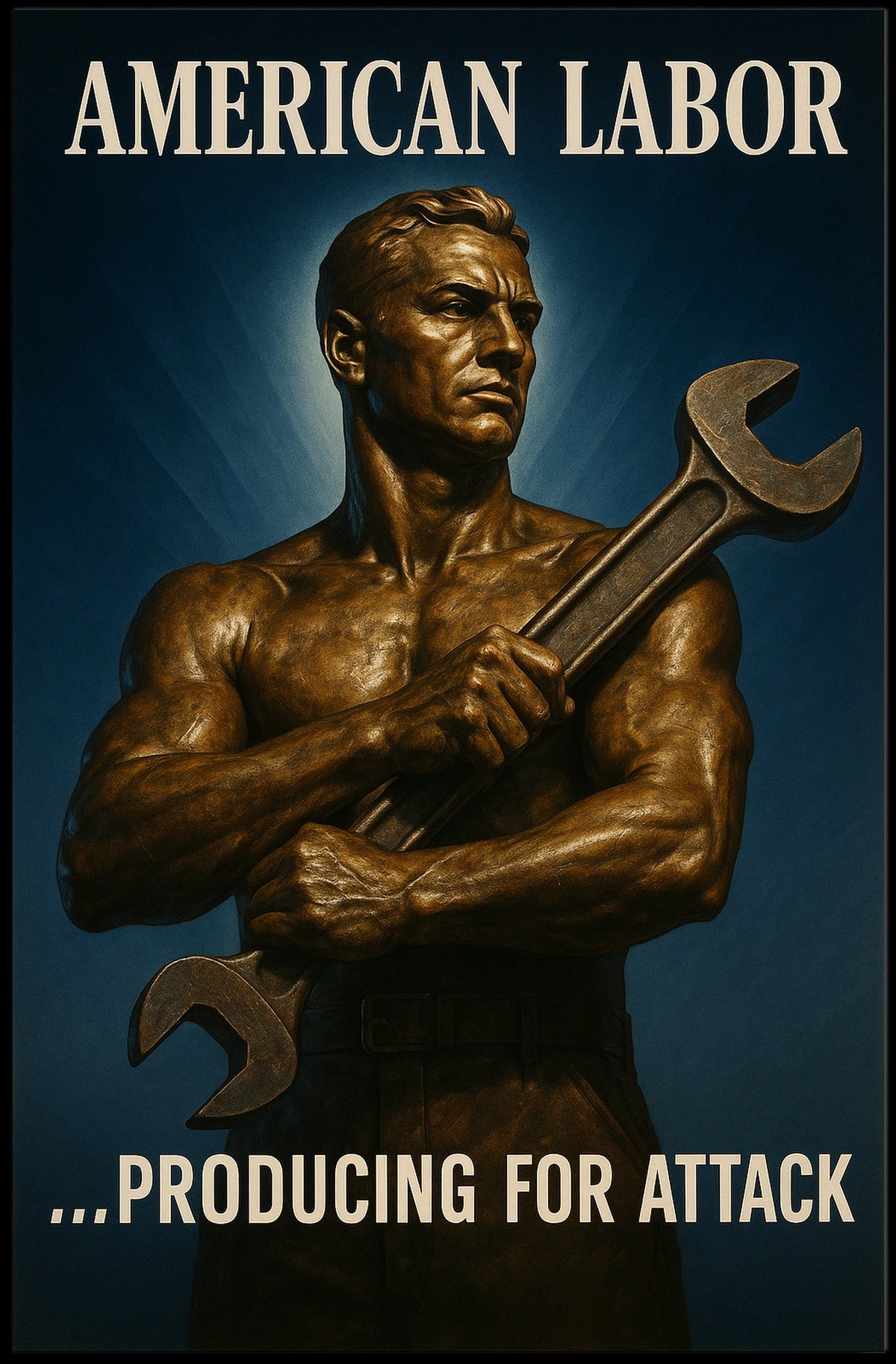American Labor Producing for Attack Poster