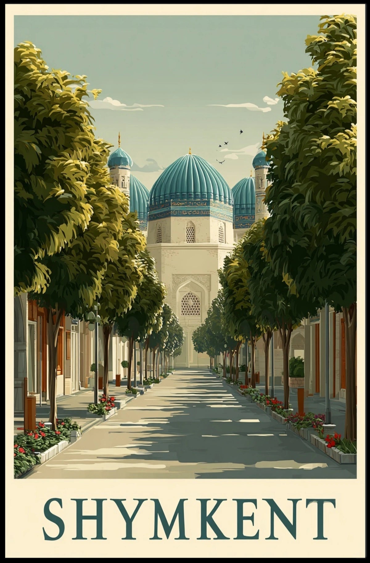 Shymkent Architectural Splendor Poster