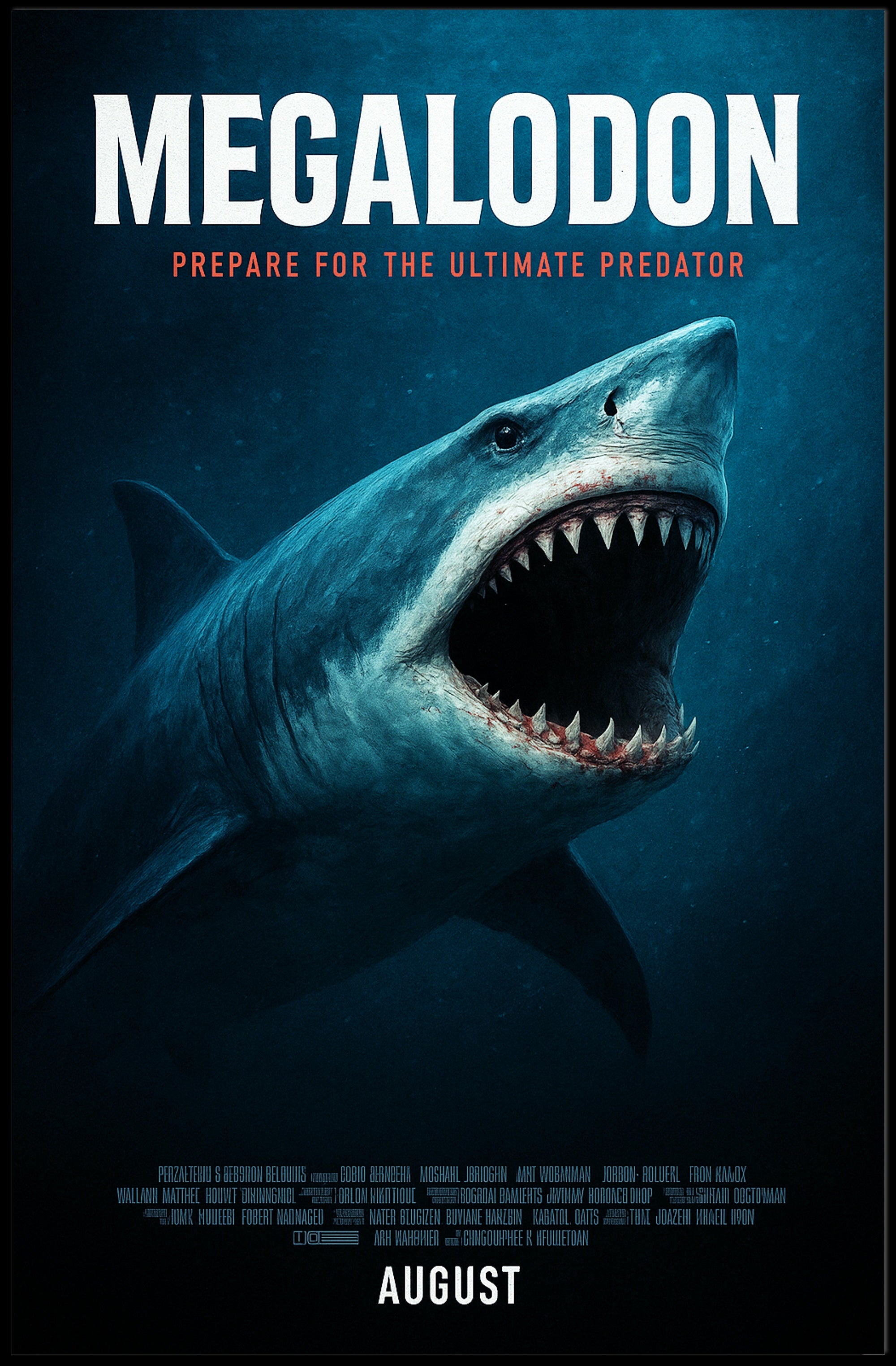 Megalodon Prepare for the Ultimate Predator Poster PosterGoat