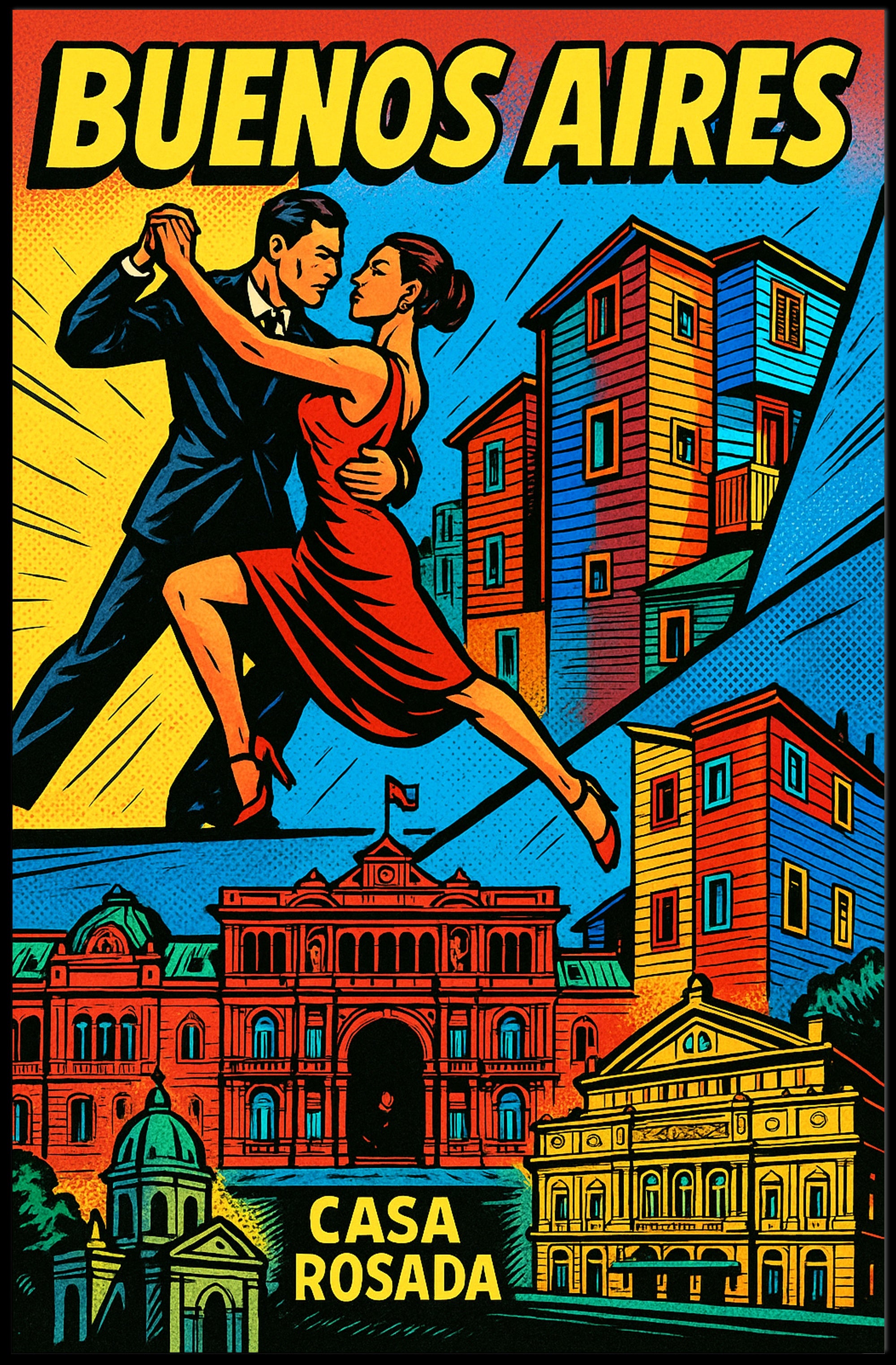 Buenos Aires A Vibrant Cityscape Poster