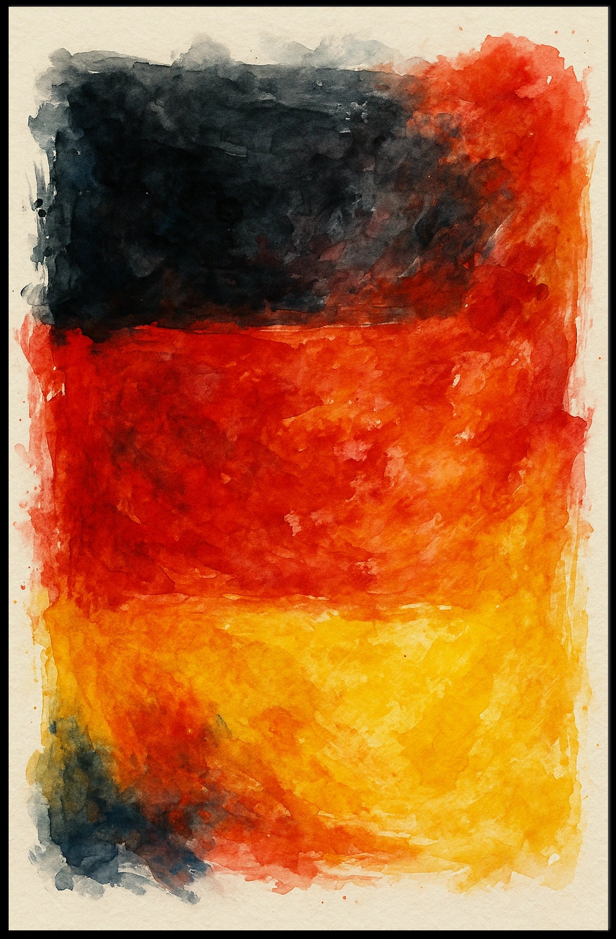 Abstract Expression Of National Colors Poster