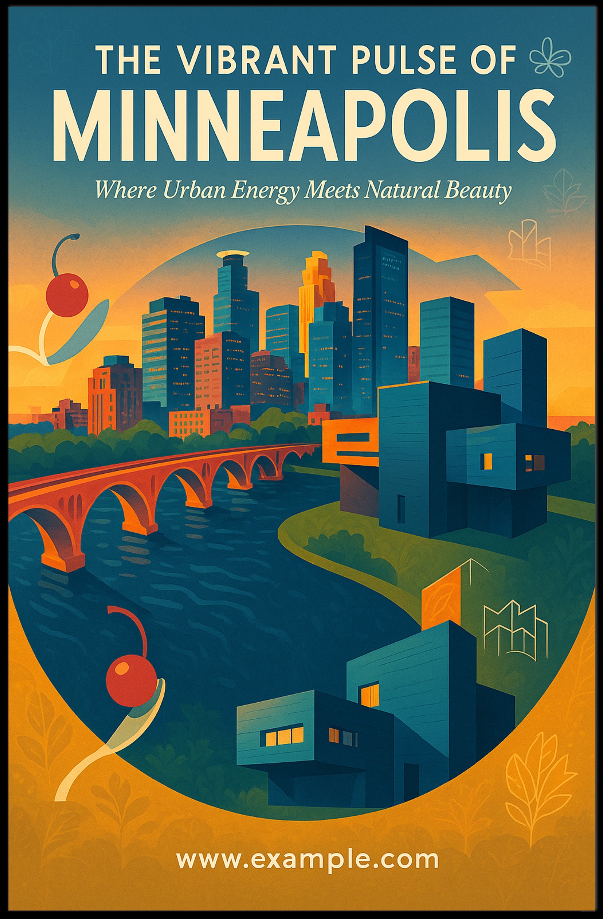 The Vibrant Pulse of Minneapolis Poster PosterGoat