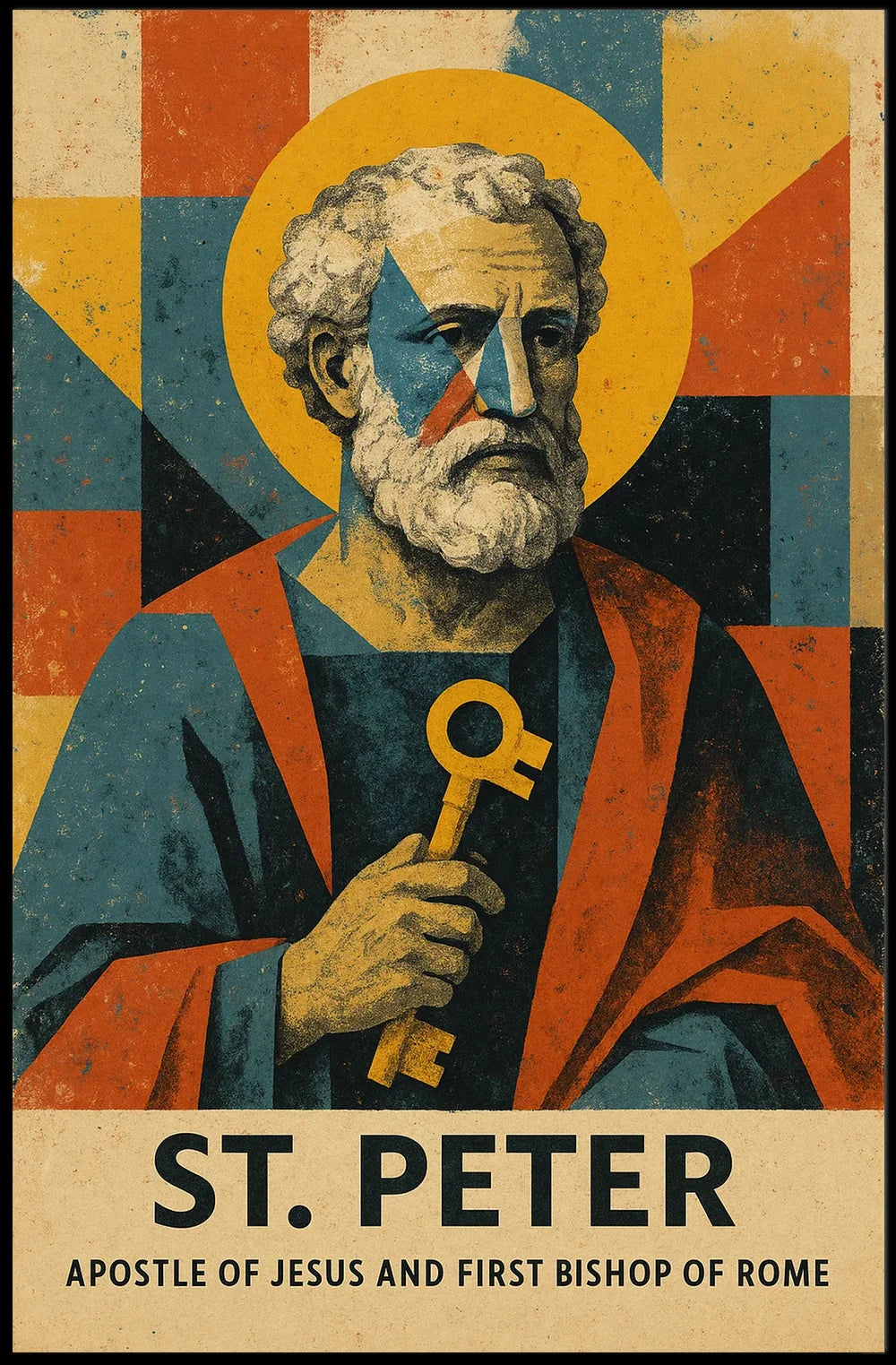 St. Peter, First Bishop of Rome Catholic Heritage Poster