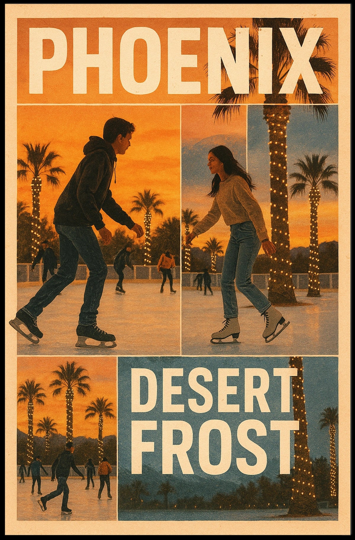 Phoenix Desert Frost Poster