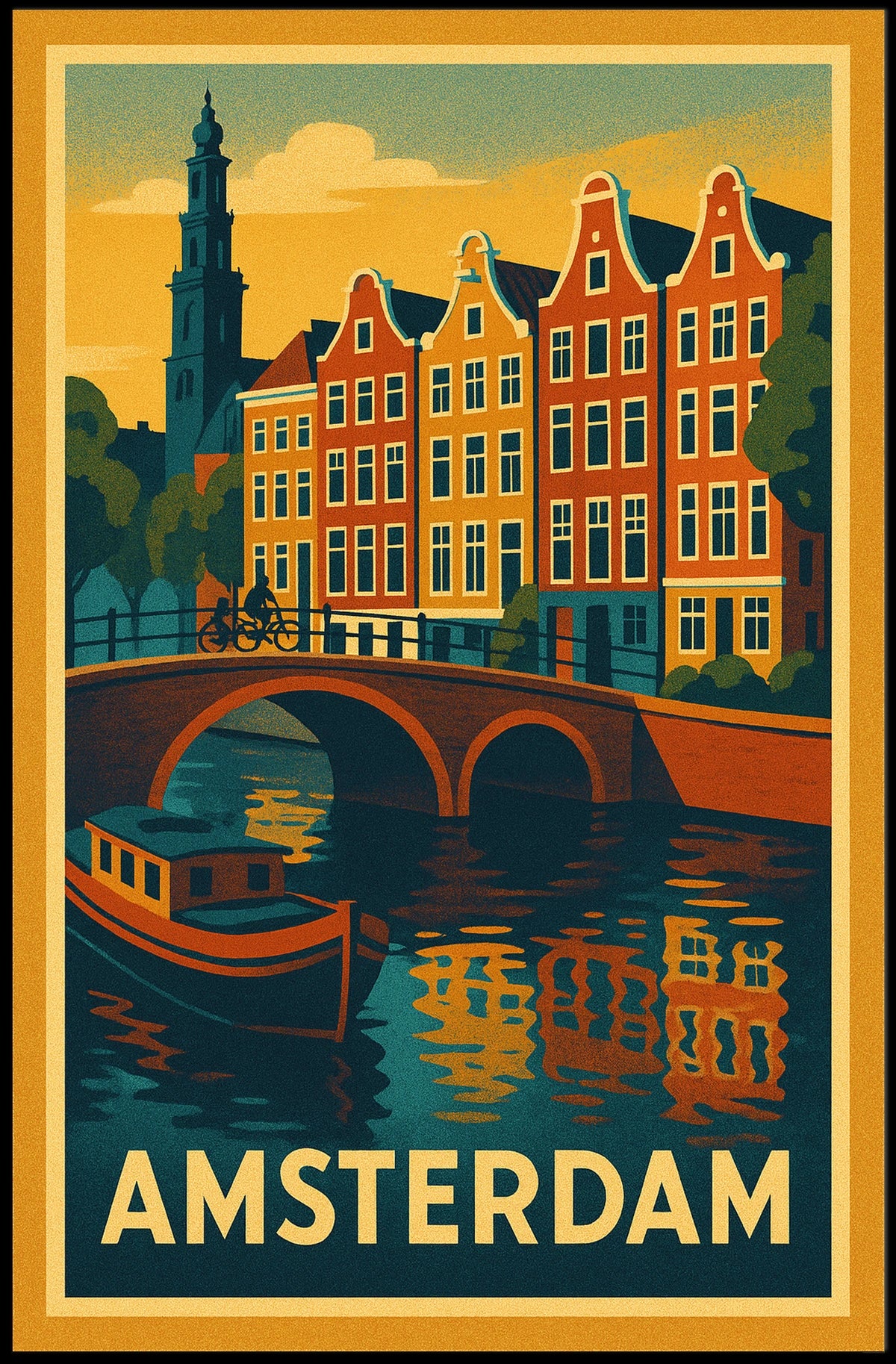Amsterdam Scenic Poster