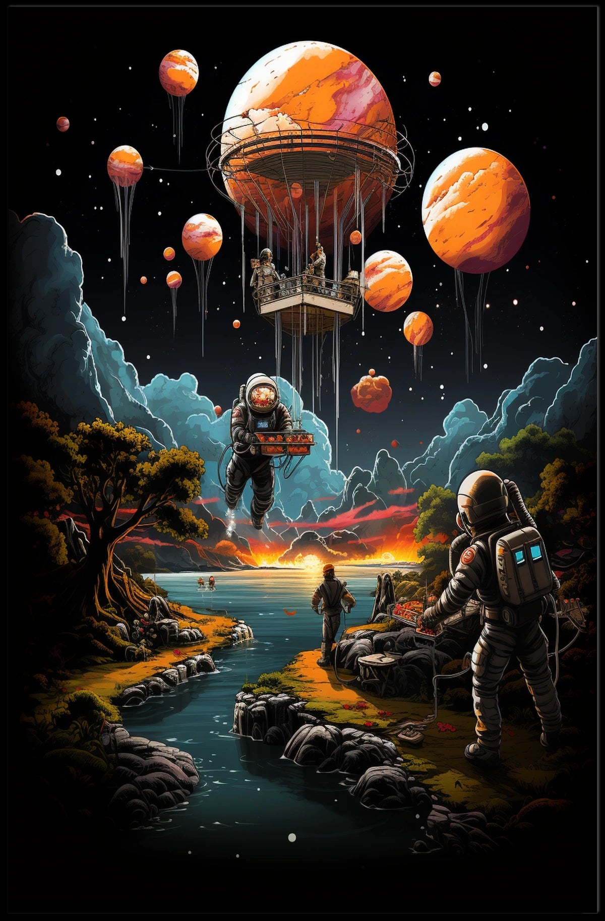 Cosmic Exploration Adventure Poster