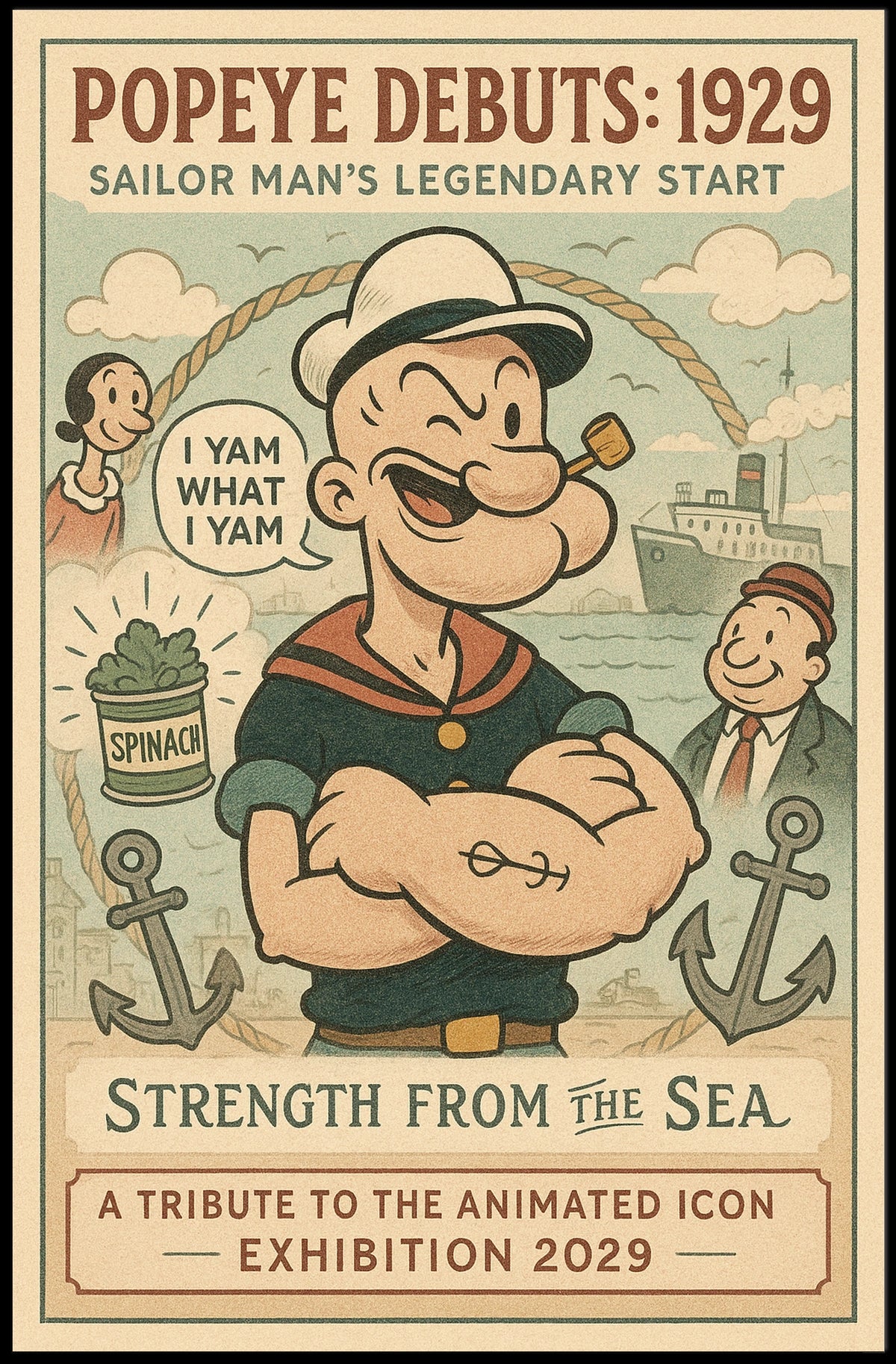 Popeye 1929 Art Poster POP-106