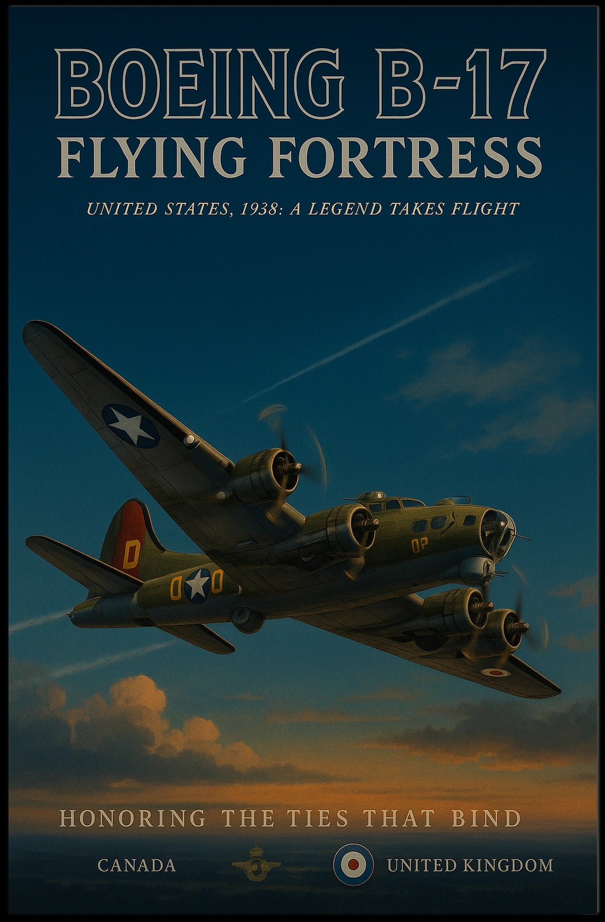 Boeing B-17 Flying Fortress Poster