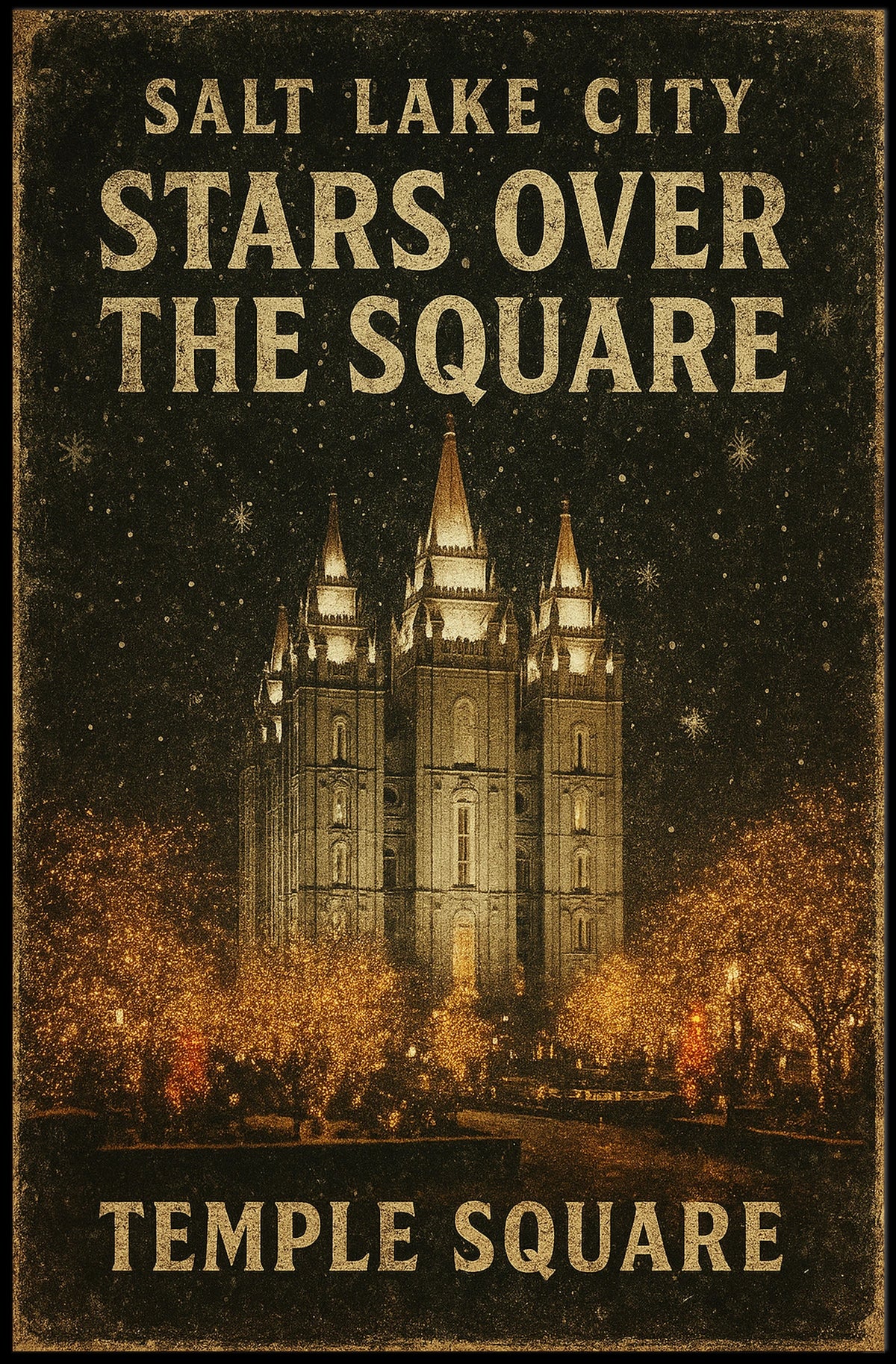 Stars Over Temple Square Poster