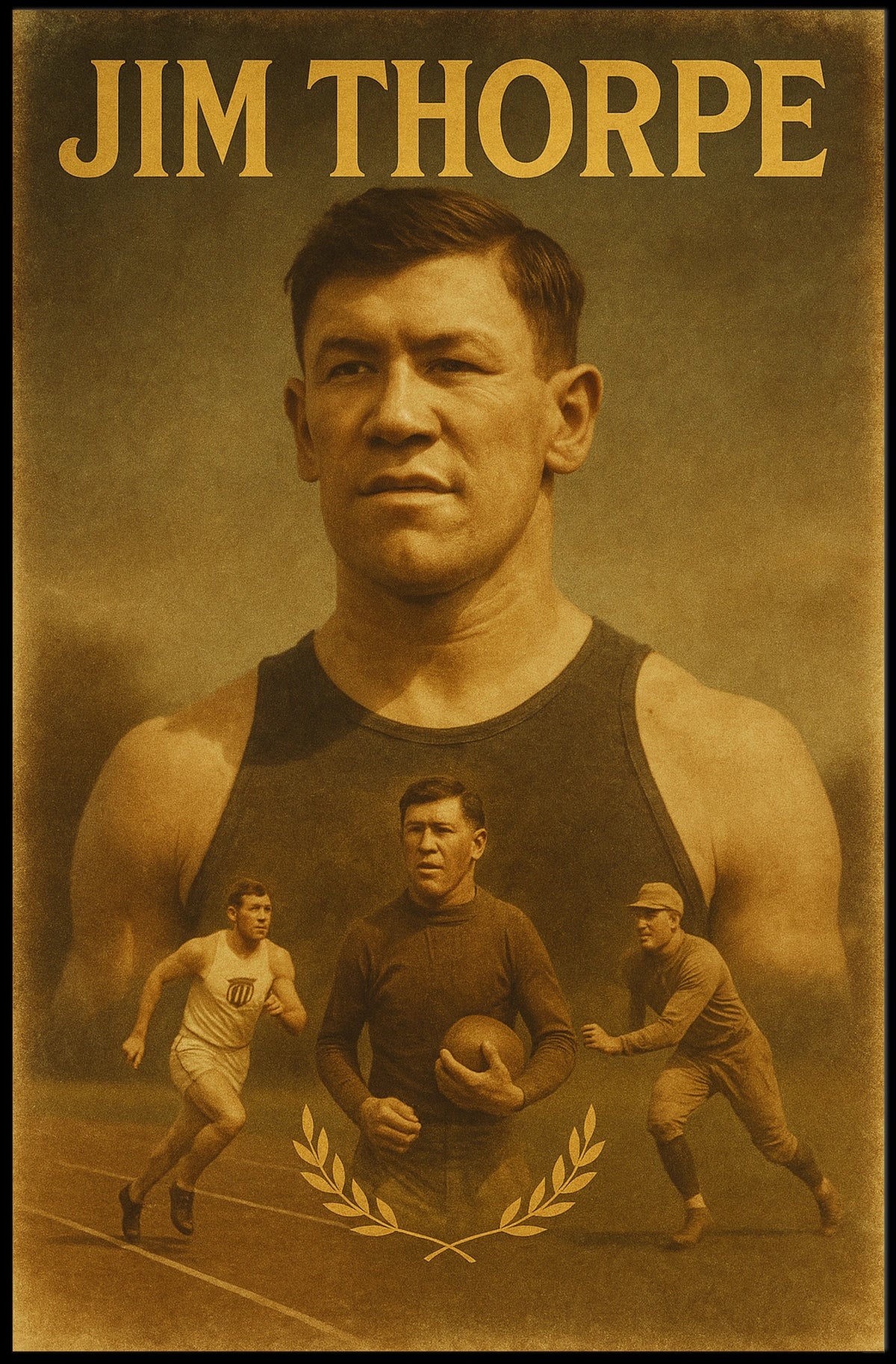 Jim Thorpe Icon of Athletic Excellence Jim Thorpe Poster