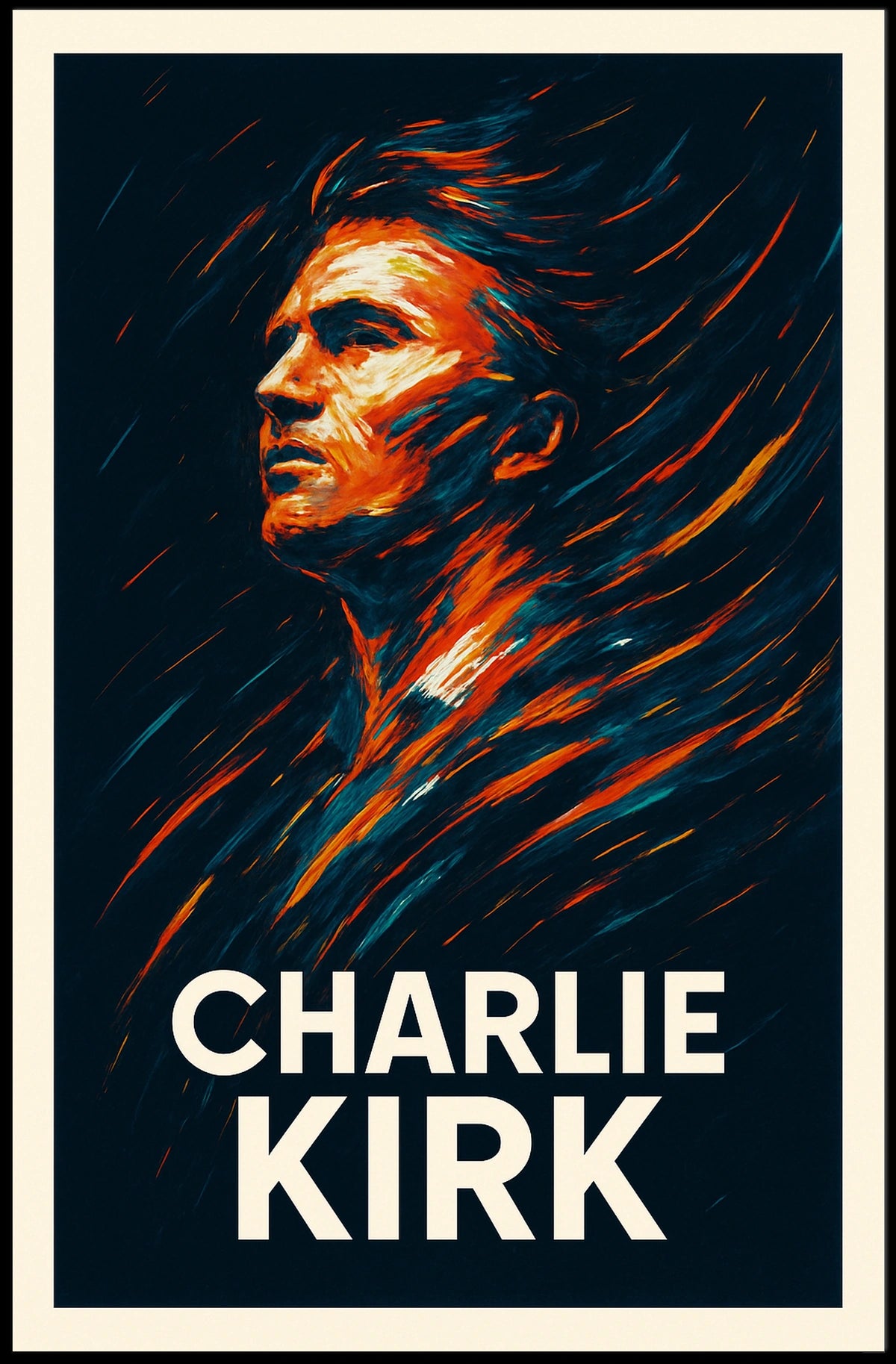 Charlie Kirk Portrait Poster