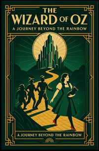 The Wizard of Oz Art Deco Fantasy Poster PosterGoat