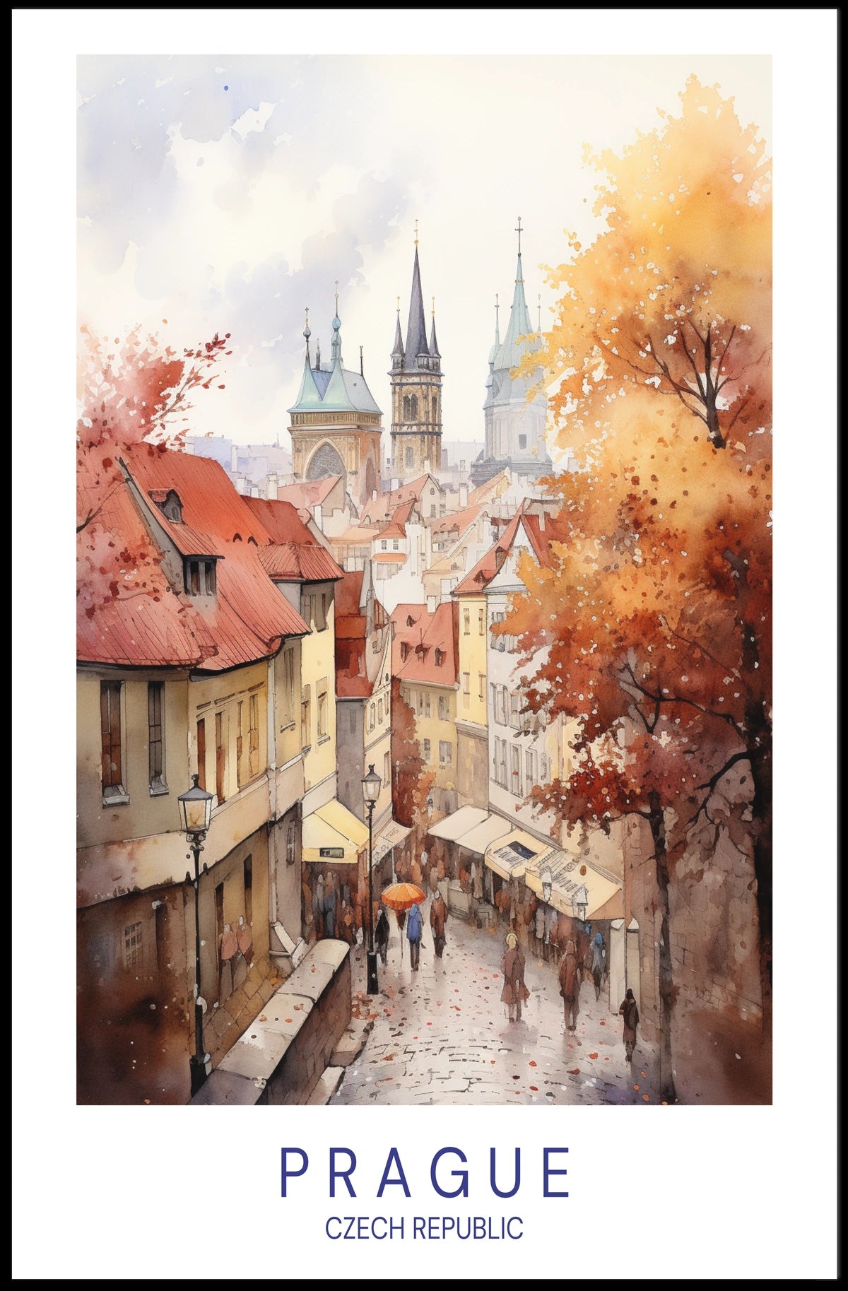 Autumn In Prague Poster