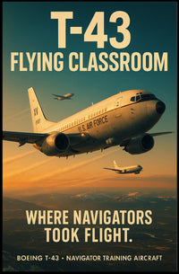 Boeing T-43 Aircraft Military Recruitment Art Poster