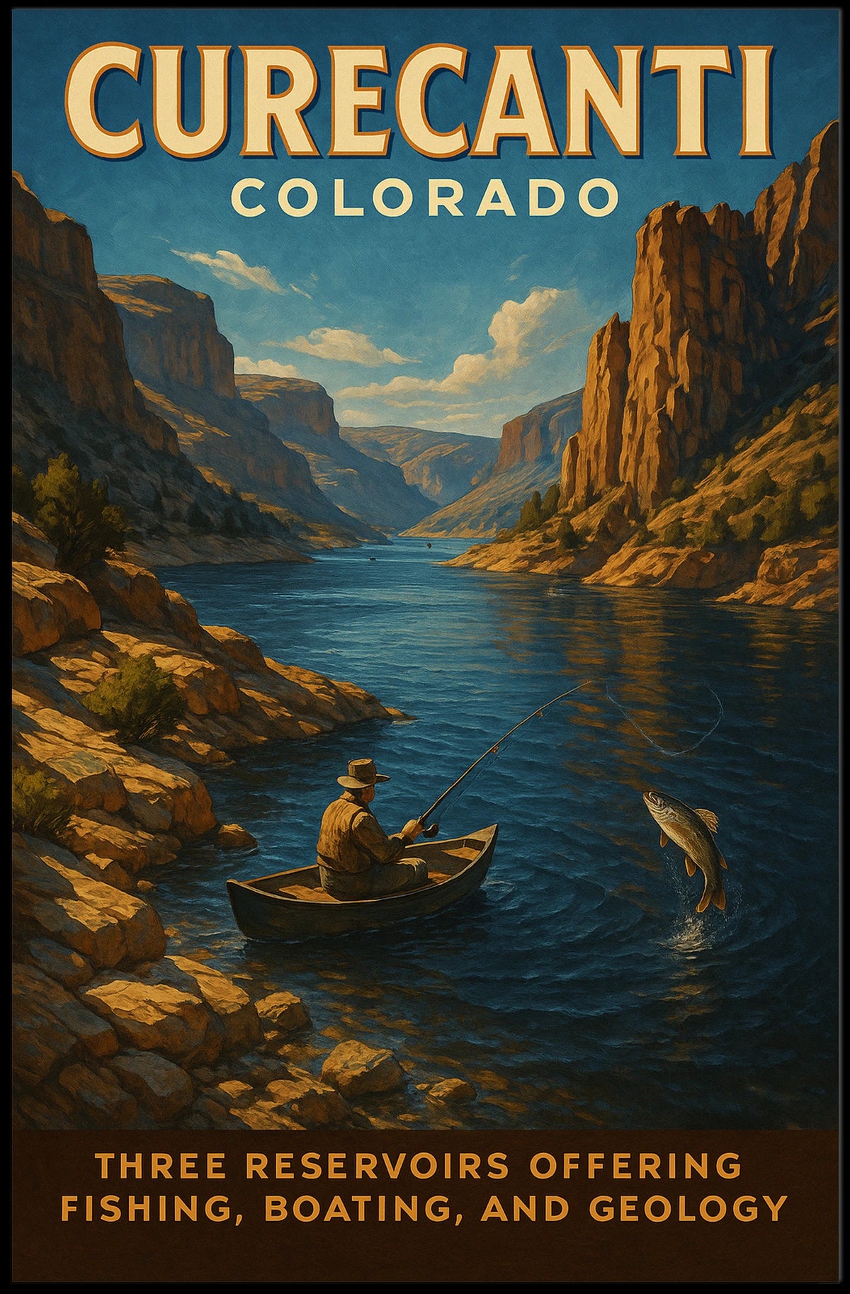 Curecanti Colorado Adventure Poster