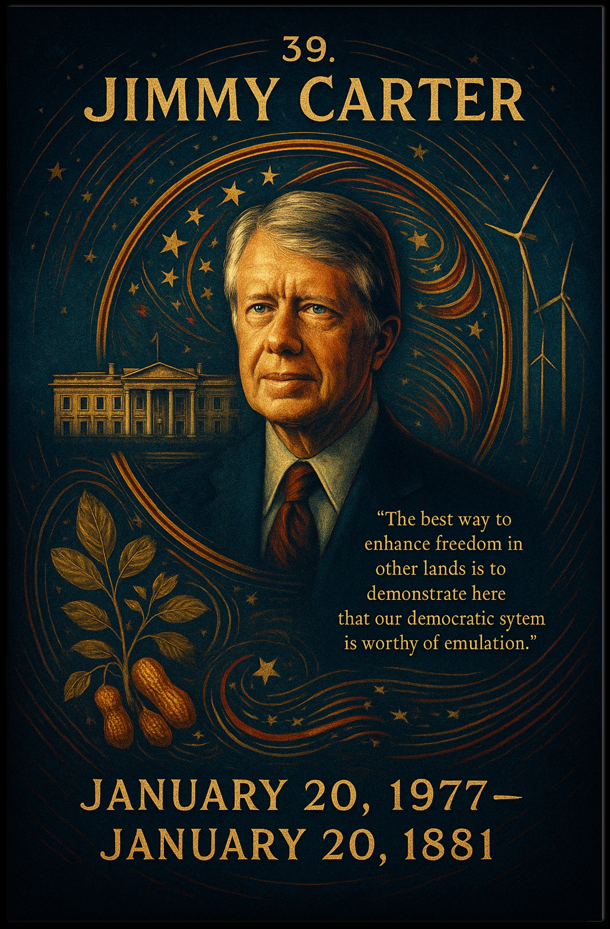 Jimmy Carter Civic Impact Gallery Print Poster PosterGoat