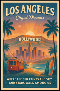 Los Angeles Dreamscape Travel Poster