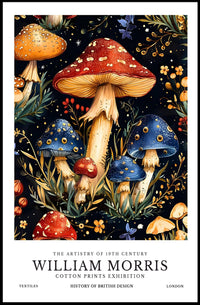 William Morris Cotton Prints Exhibition Poster