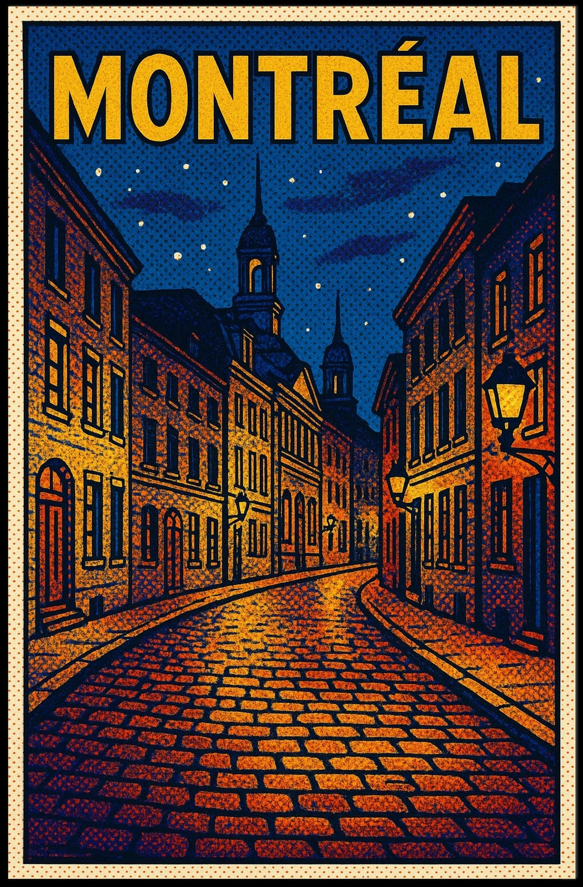 Montréal Nightscape Poster