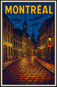 Montréal Nightscape Poster