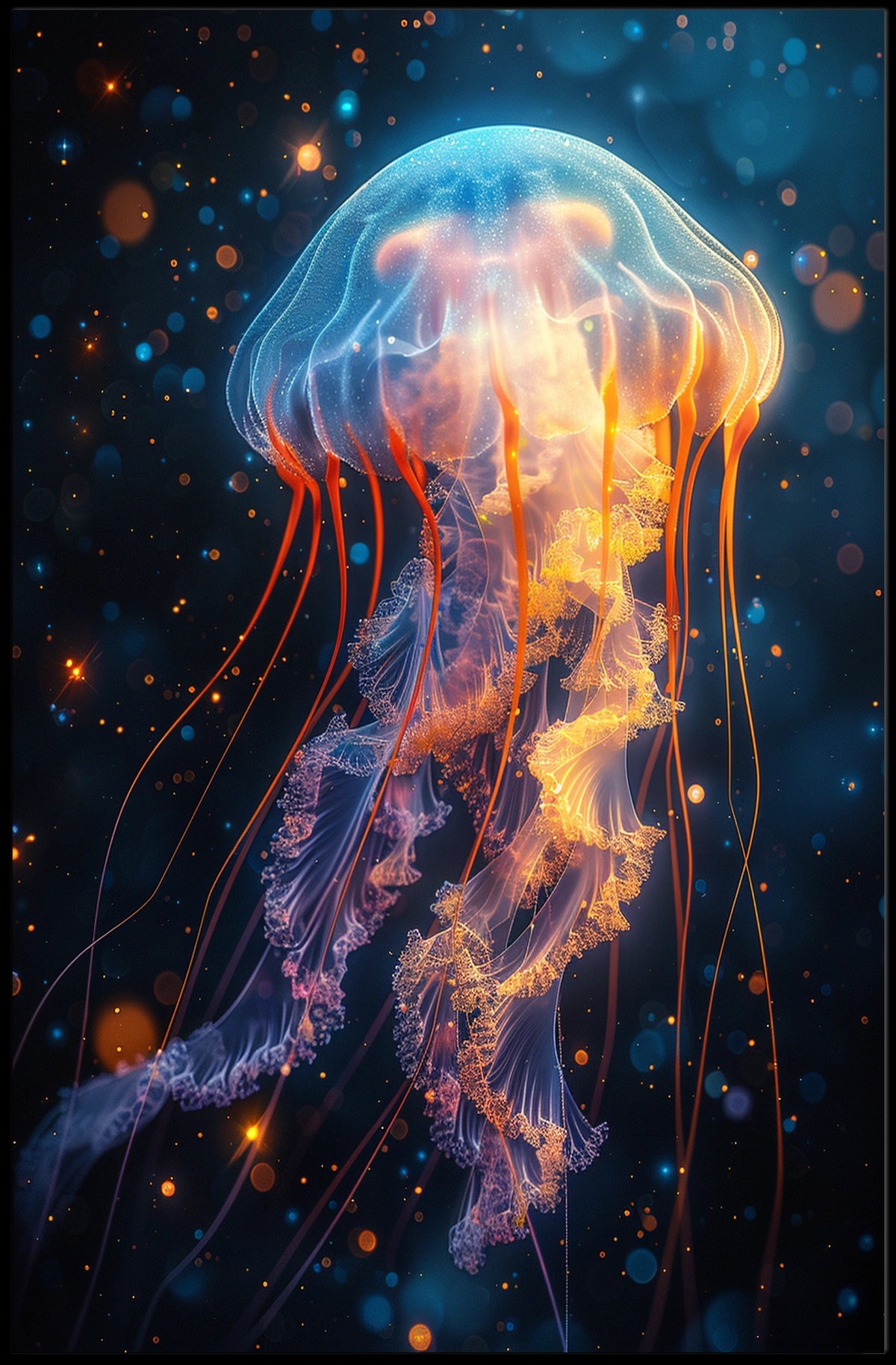 Ethereal Jellyfish Poster