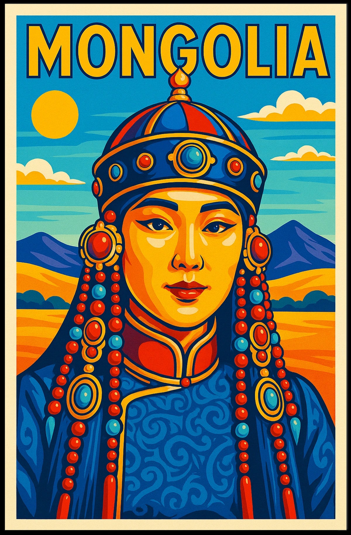 Mongolia Cultural Heritage Poster