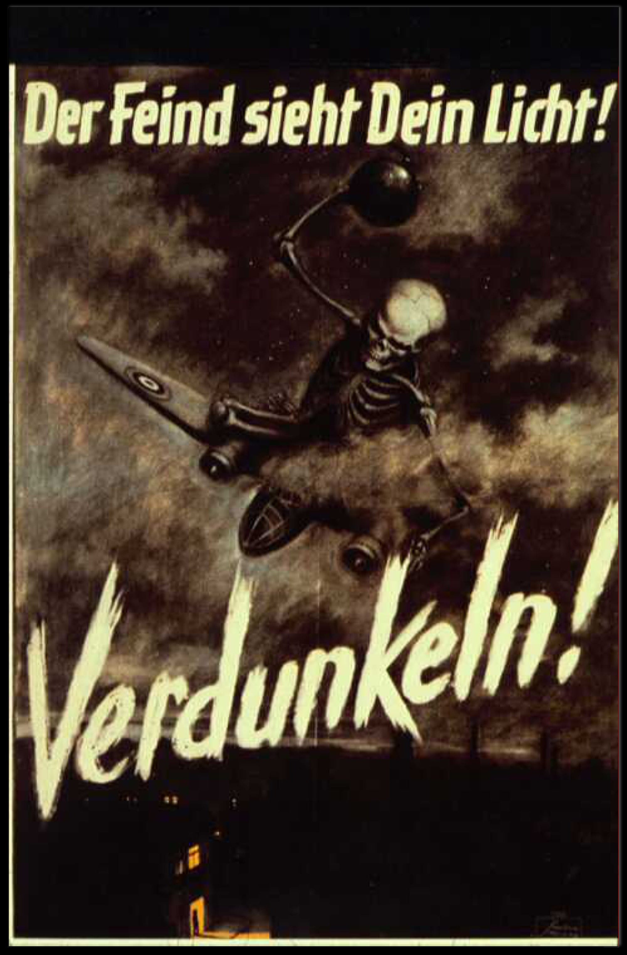 Der Feind Sieht Dein Licht Poster Art Print for Home Decor and Wall Art PosterGoat
