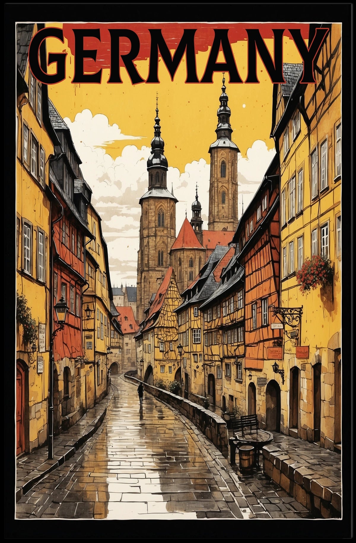 Germany Scenic Street View Poster