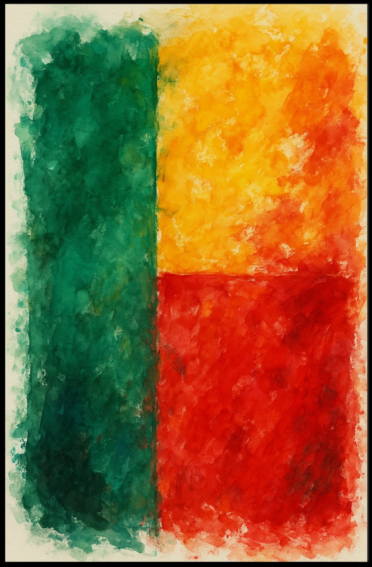 Vibrant Abstract Composition Abstract Poster