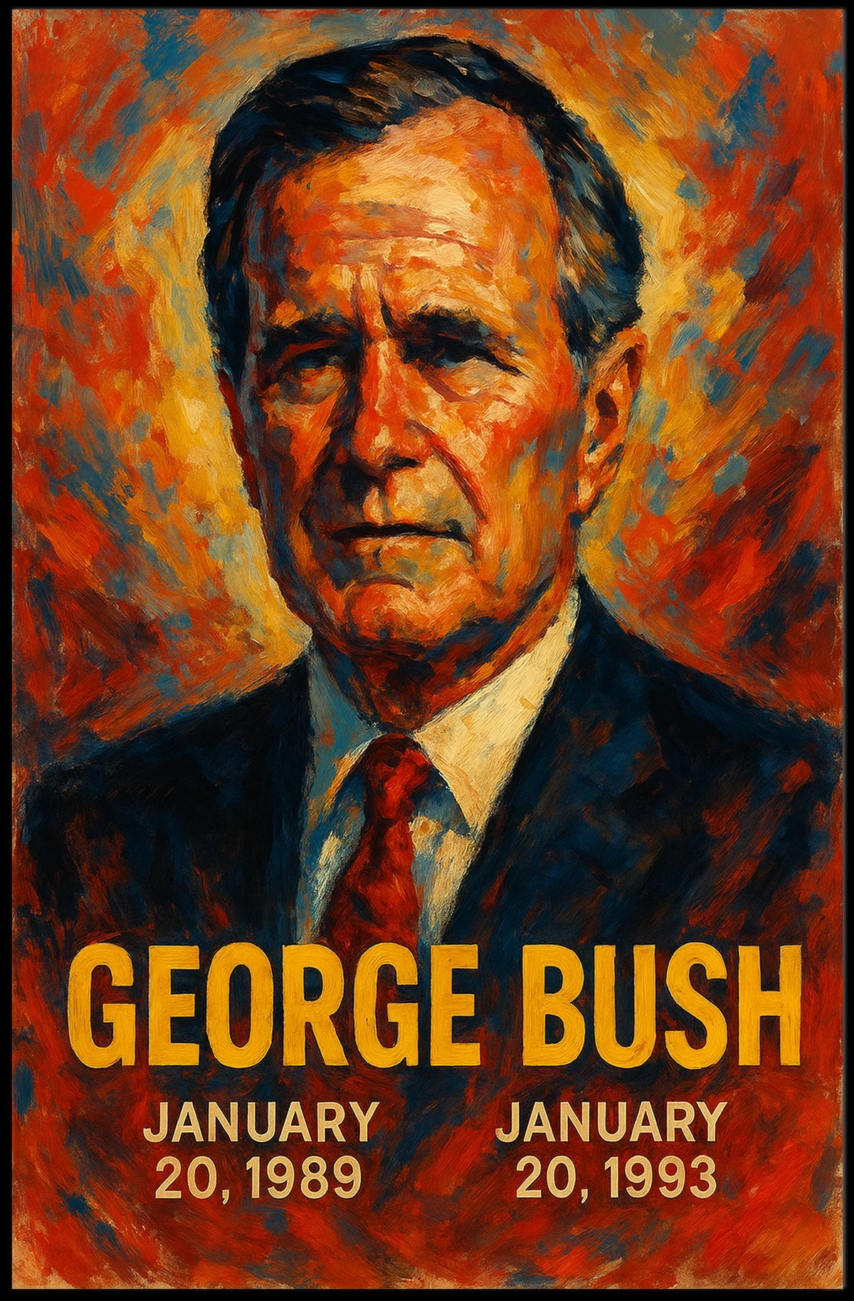 George Bush Presidential Term Poster