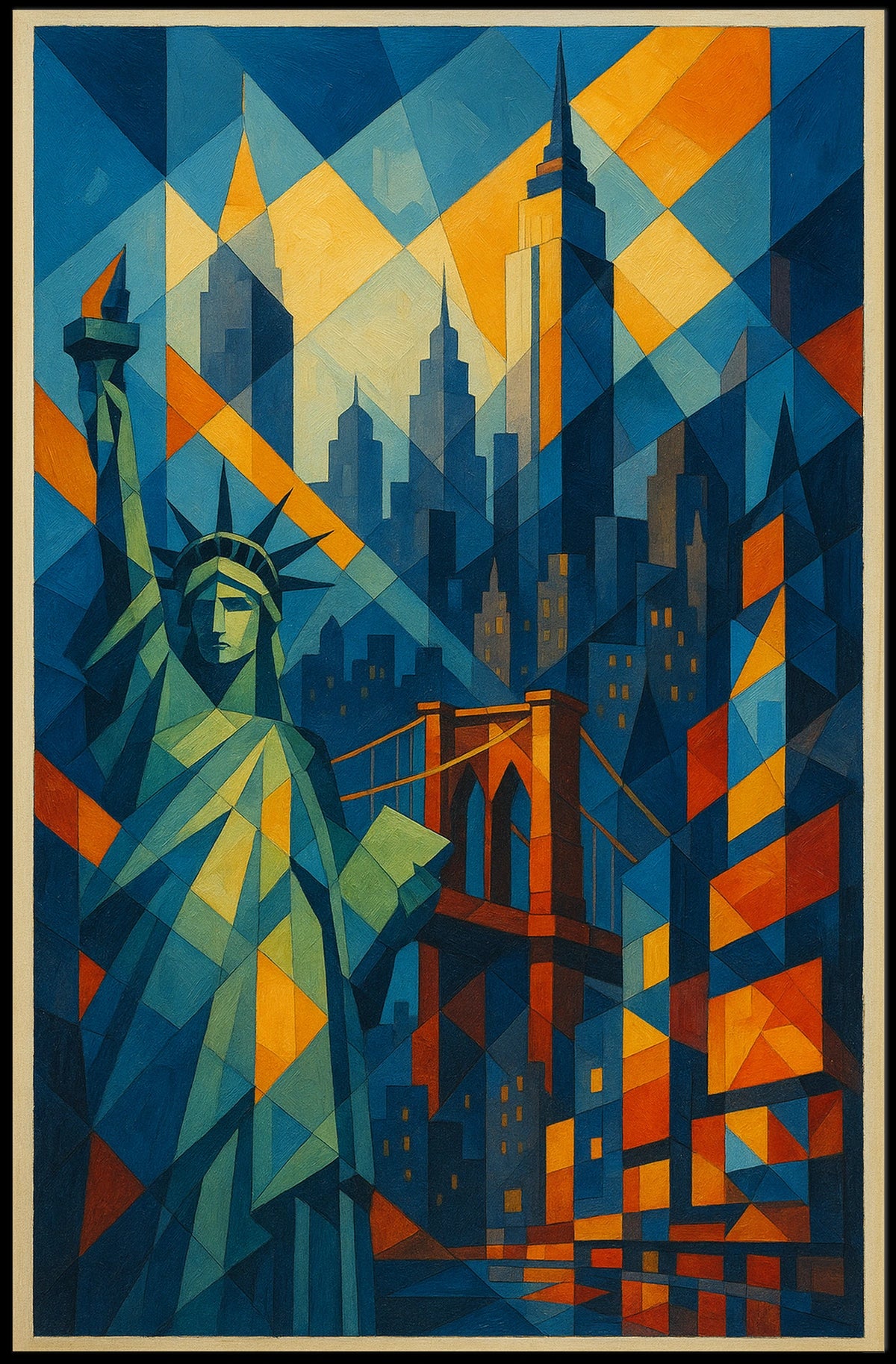 Geometric New York City Poster
