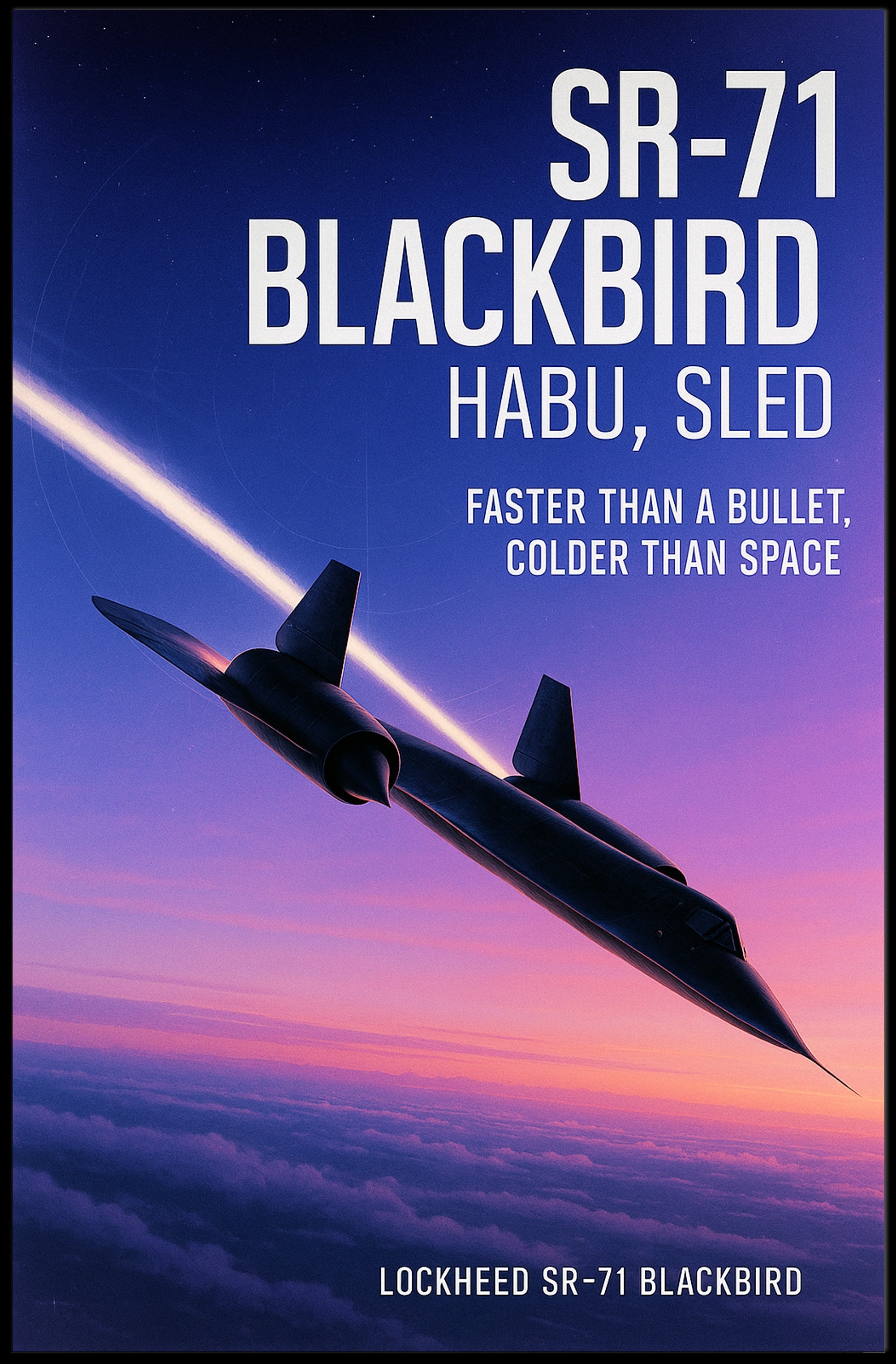 SR-71 Blackbird Poster PosterGoat